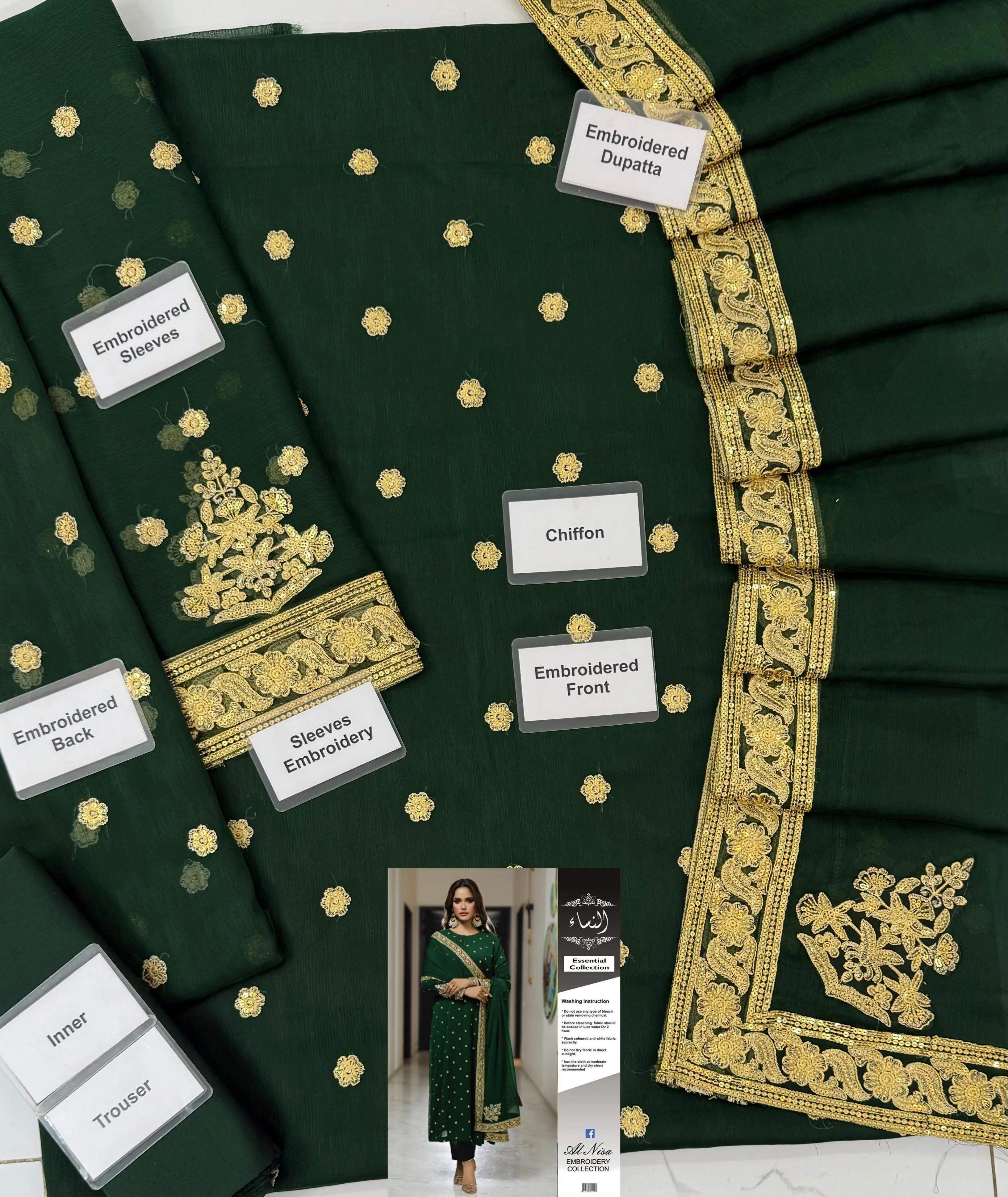 Asma Sidra Chiffon Suit