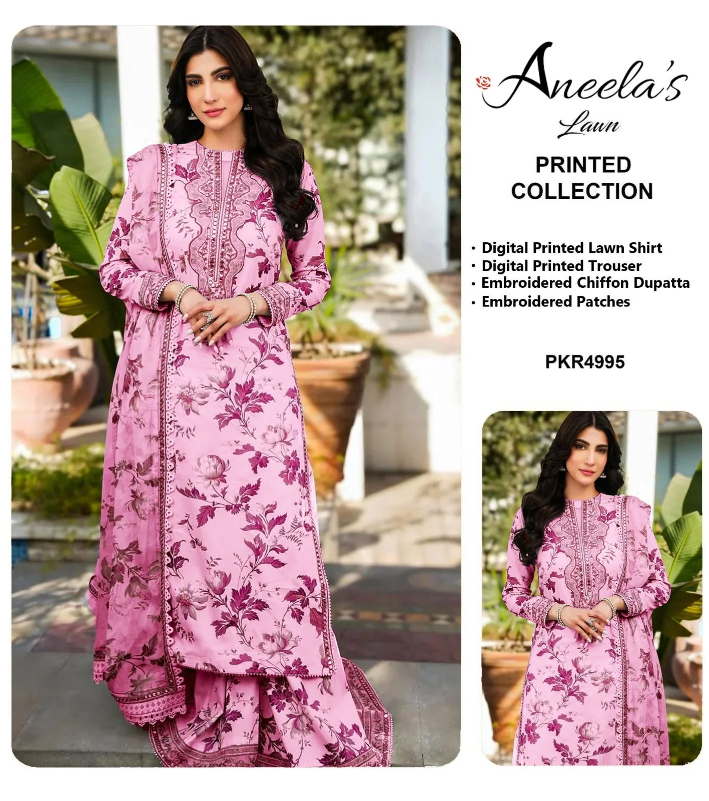Aneelas Lawn Suit