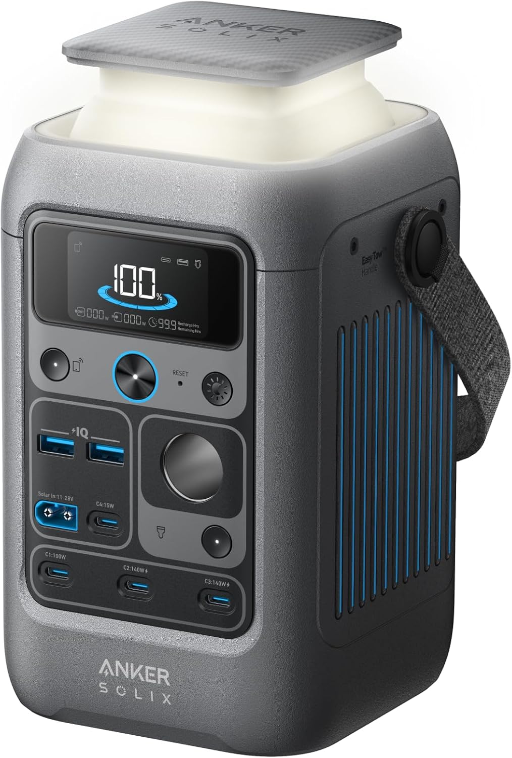 Anker Power Bank Station SOLIX C300 DC (90,000mAh), 288Wh, Portable Power Station, 300W Solar Generator, LiFePO4 Battery, Generators for Home Use, for Outdoor Camping(No Wall Charger Included)