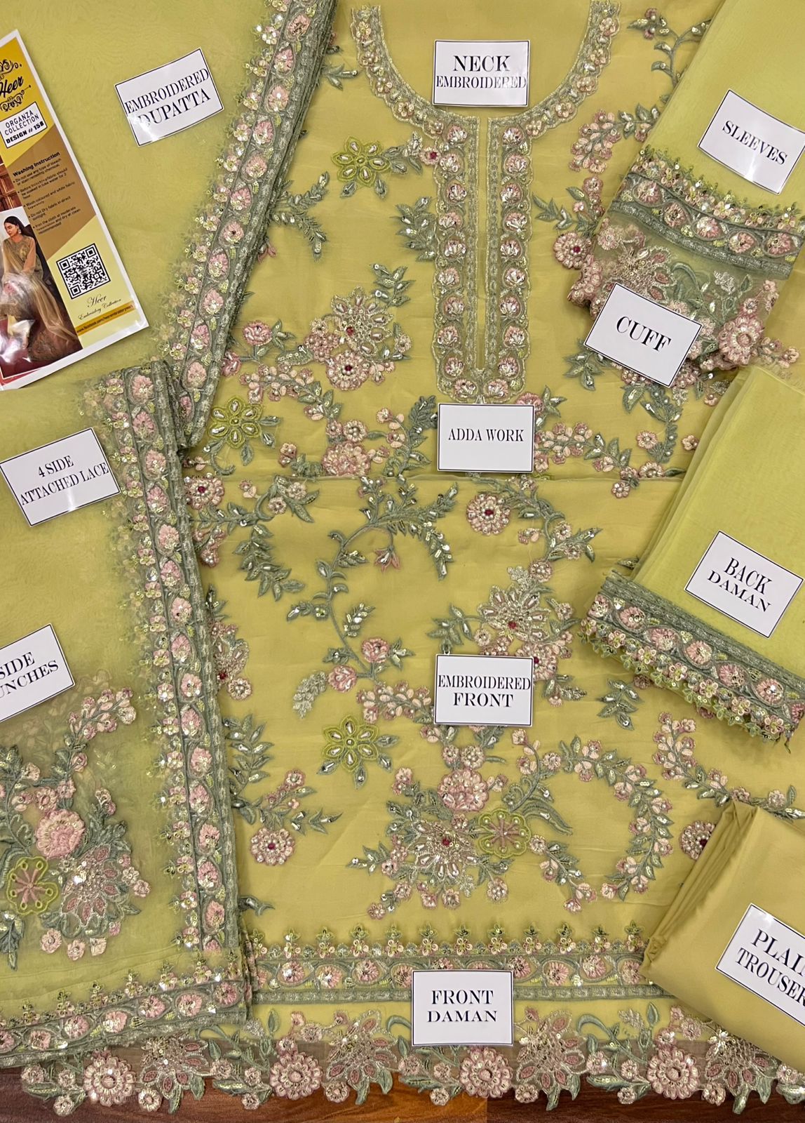 Maria B Organza Suit