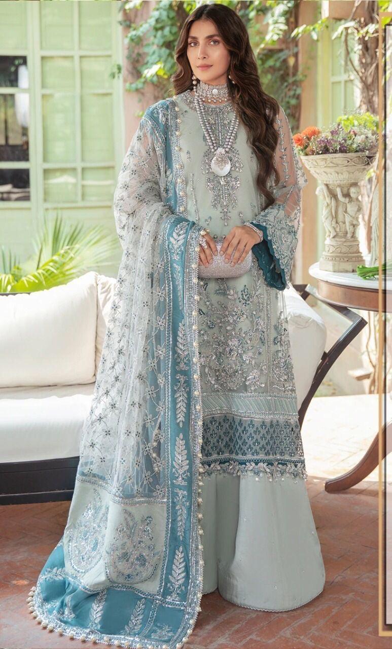Afrozeh Organza Suit