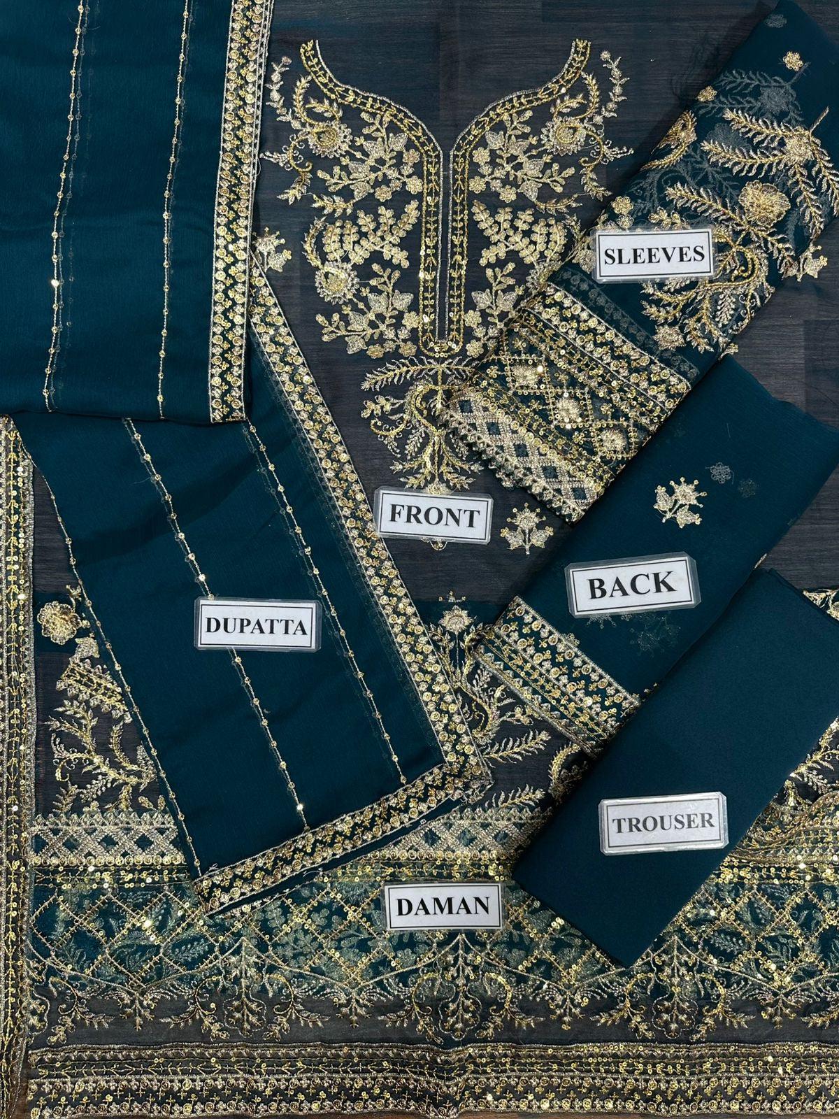 Asim Jofa Chiffon Suit