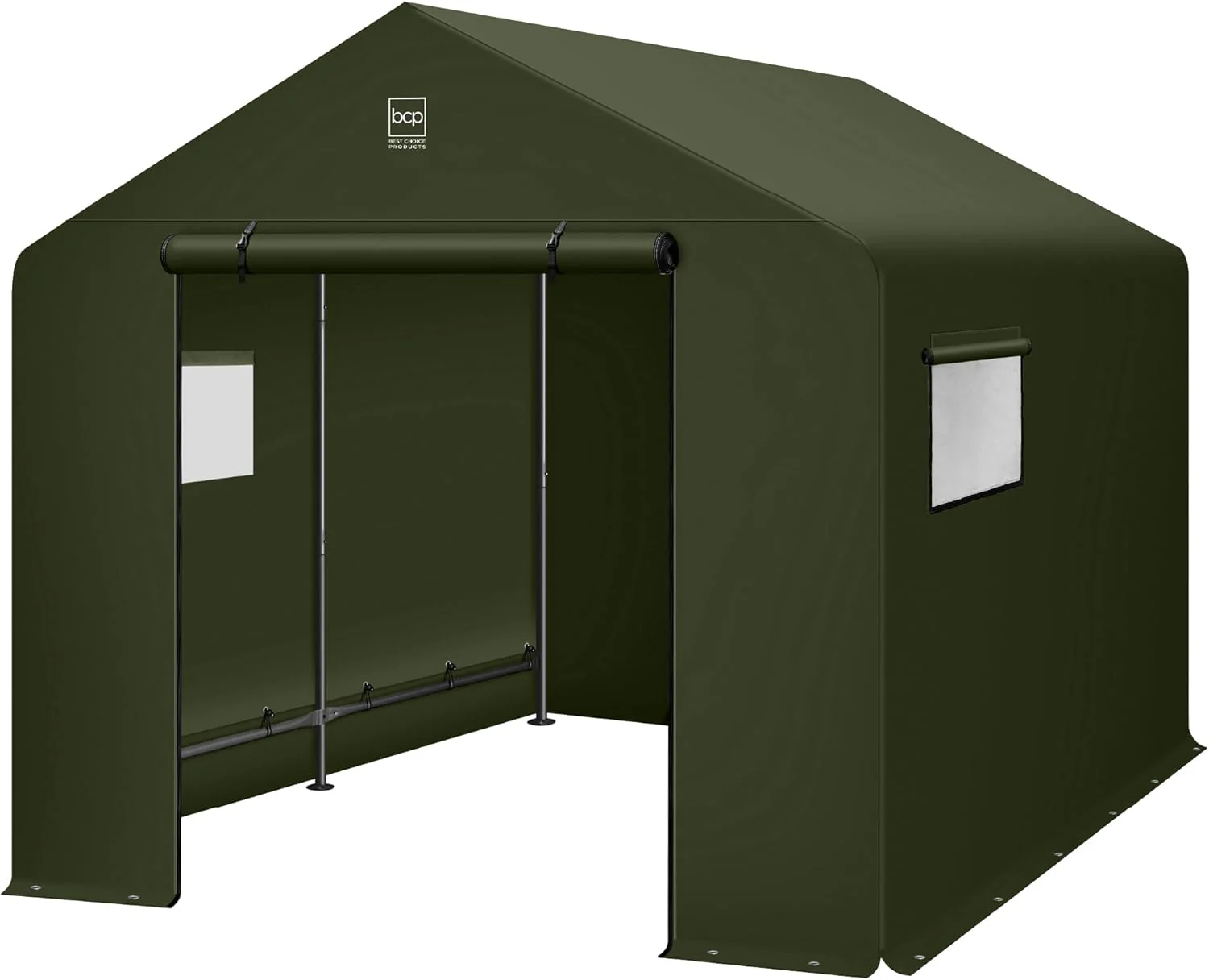 Best Choice Products 10x8ft Outdoor Storage Shed, Carport, Canopy Shelter