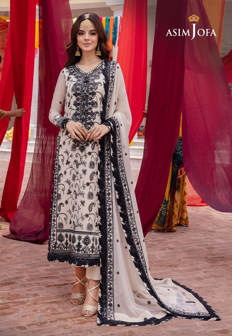 Asim Jofa Chiffon Suit
