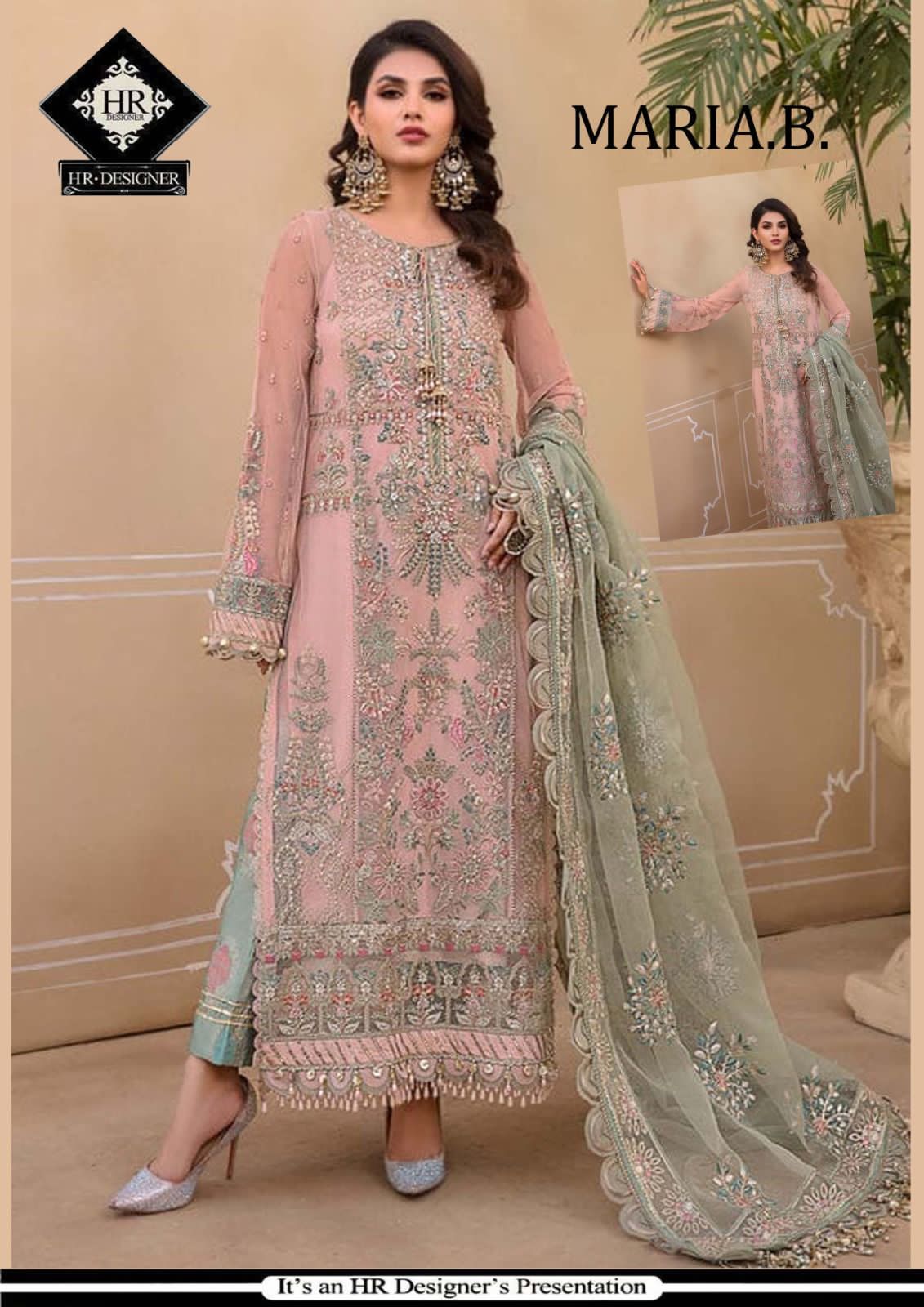 Maria B Organza Suit