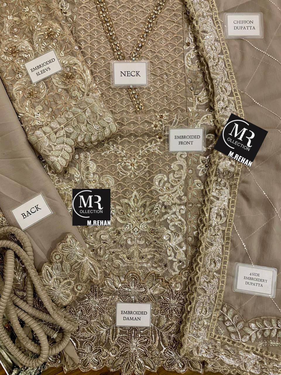 Maria B Chiffon Bridal Suit