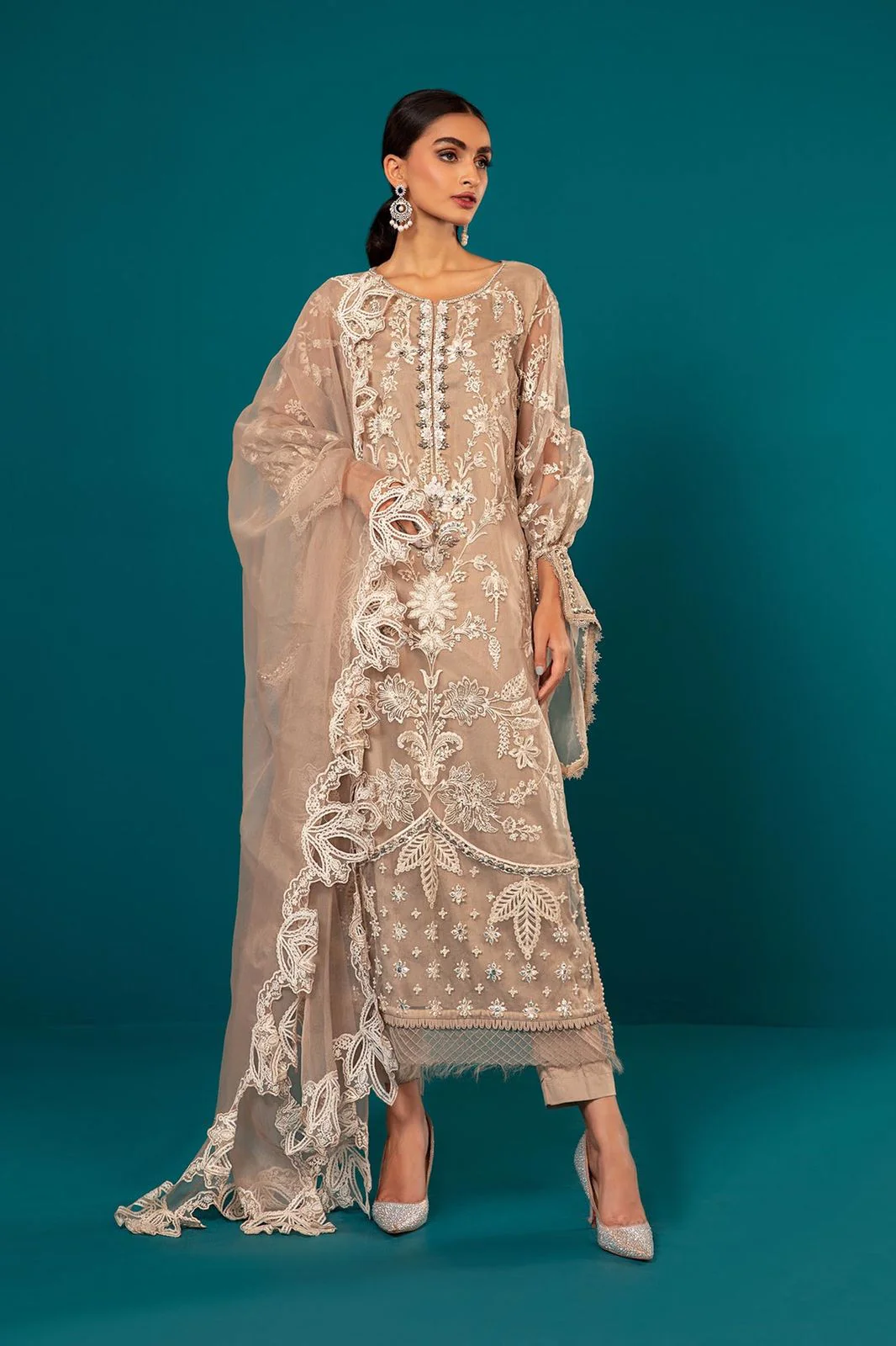 Maria B Organza Suit