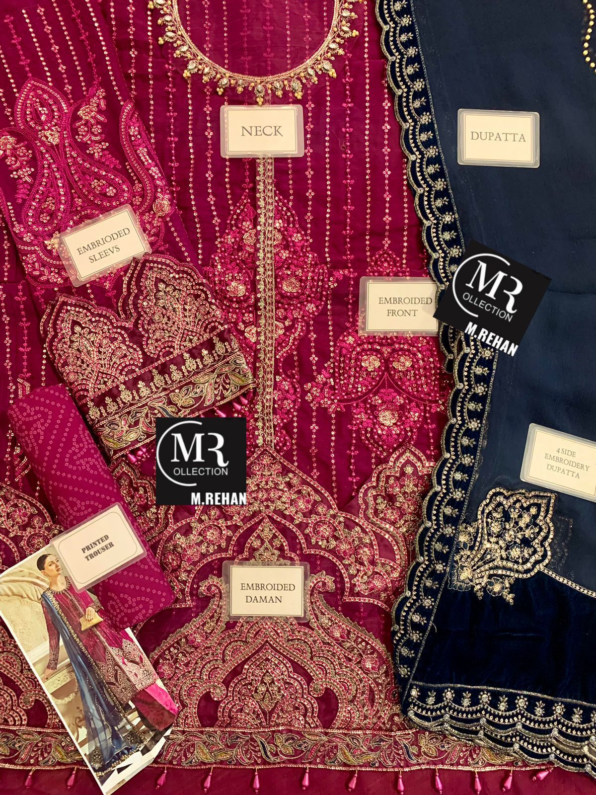 Maria B Chiffon Suit