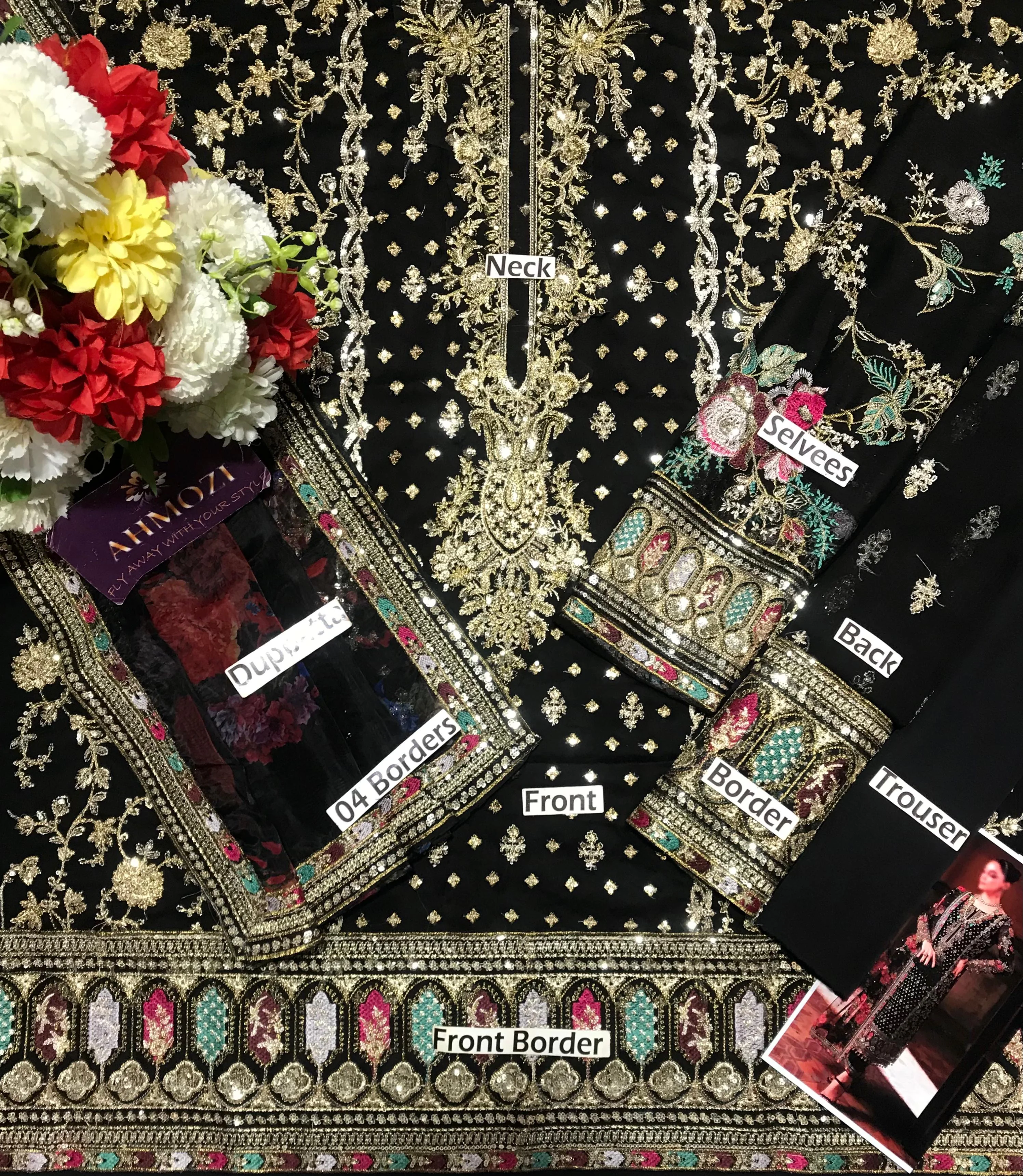 Charizma Chiffon Suit