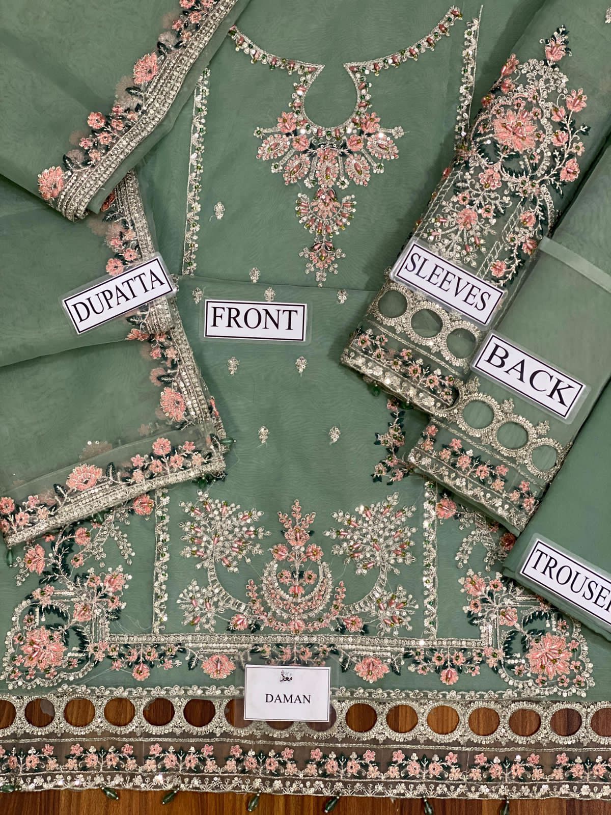 Maria B Organza Suit