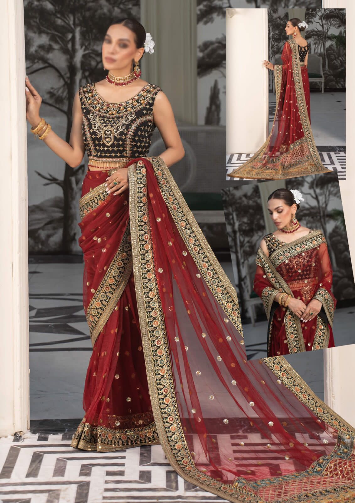 Indian Net Saree
