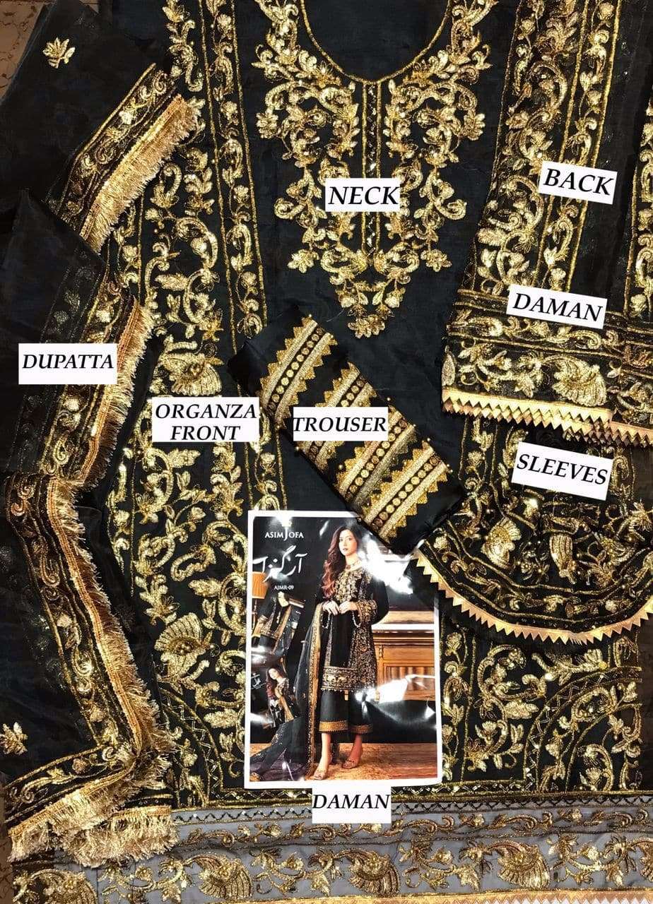 Asim Jofa Organza Suit