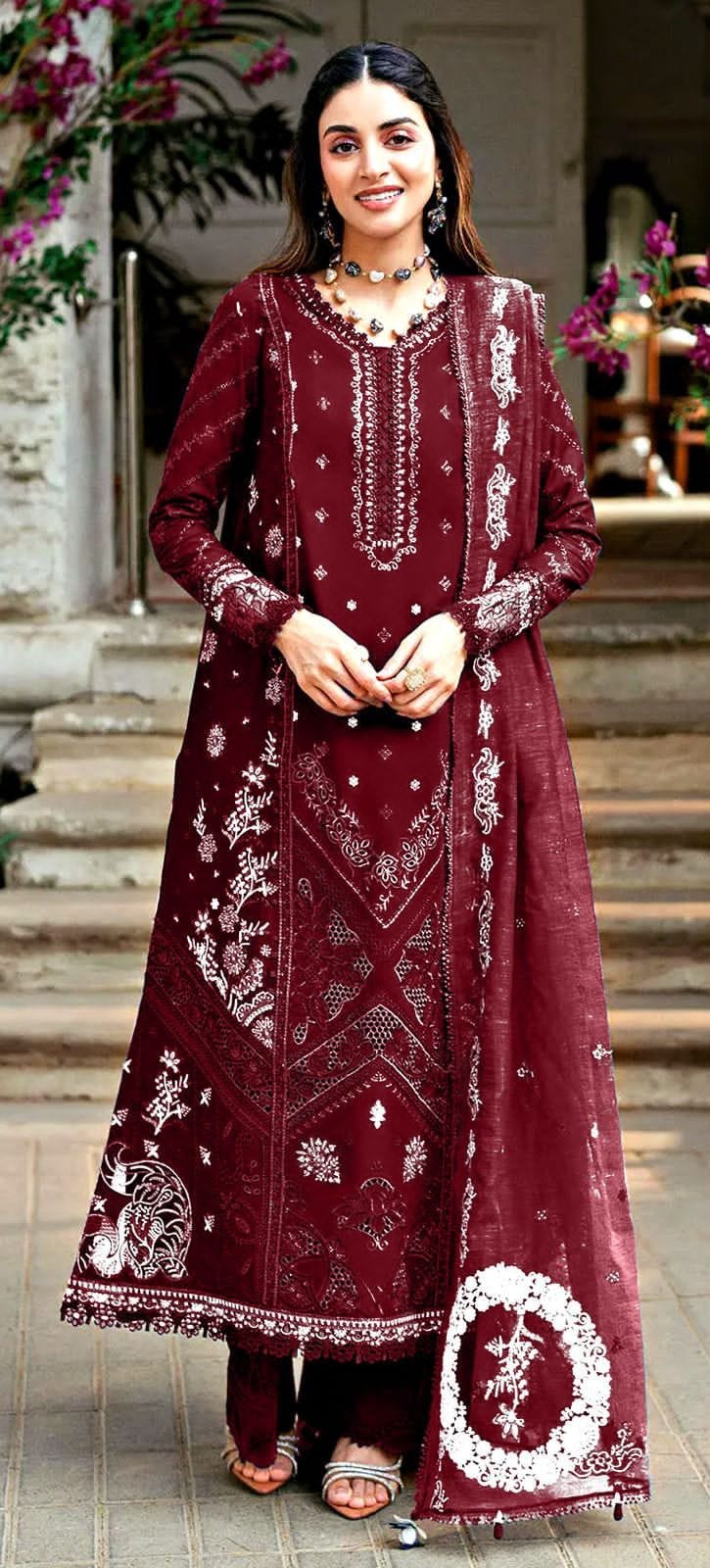 Qalamkar Cotton Suit