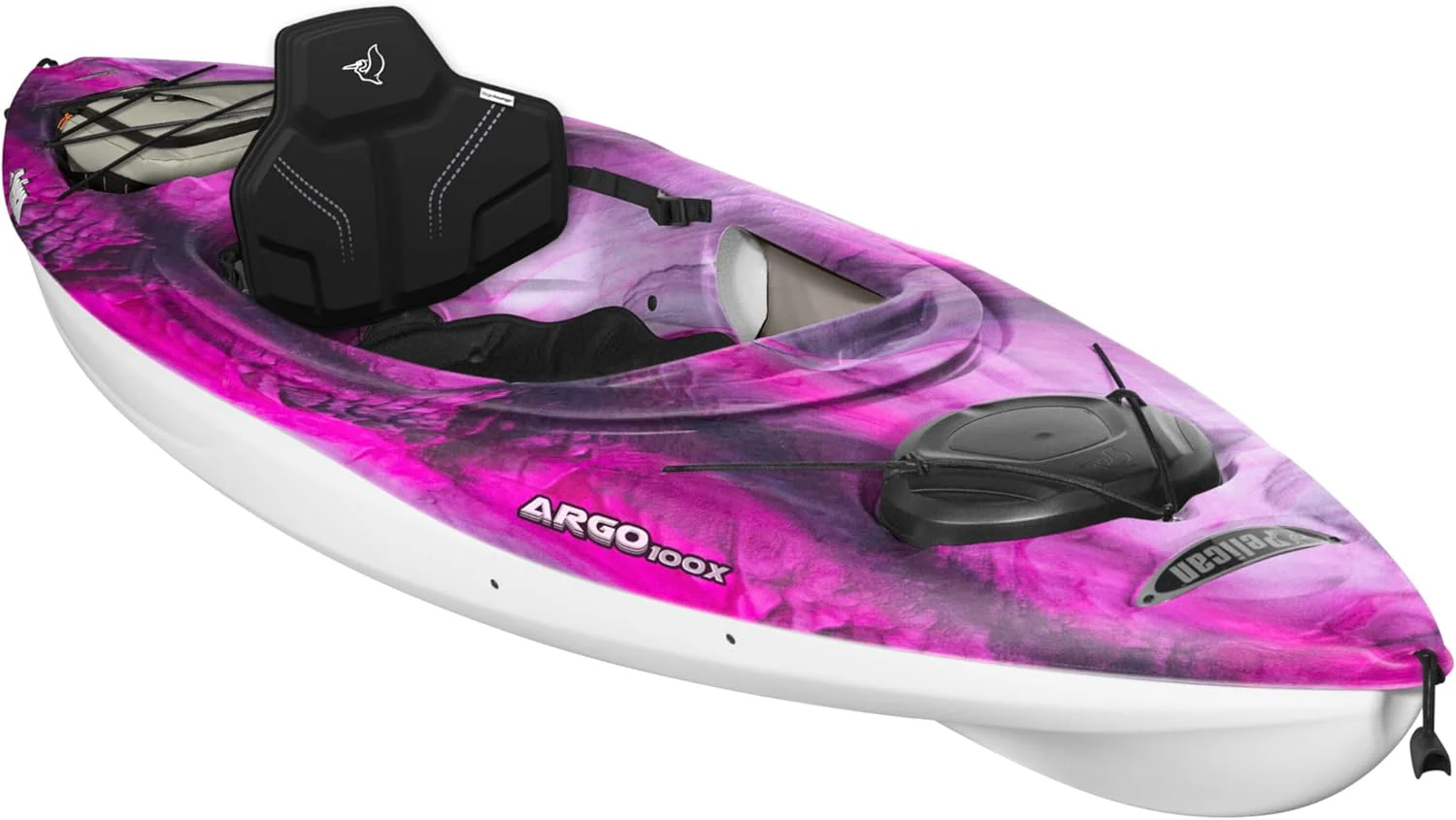 Pelican Argo 100X EXO ¨C Premium Sit-in Recreational Kayak ¨C Exo Cooler Bag Included ¨C 10 ft ¨C Stardust