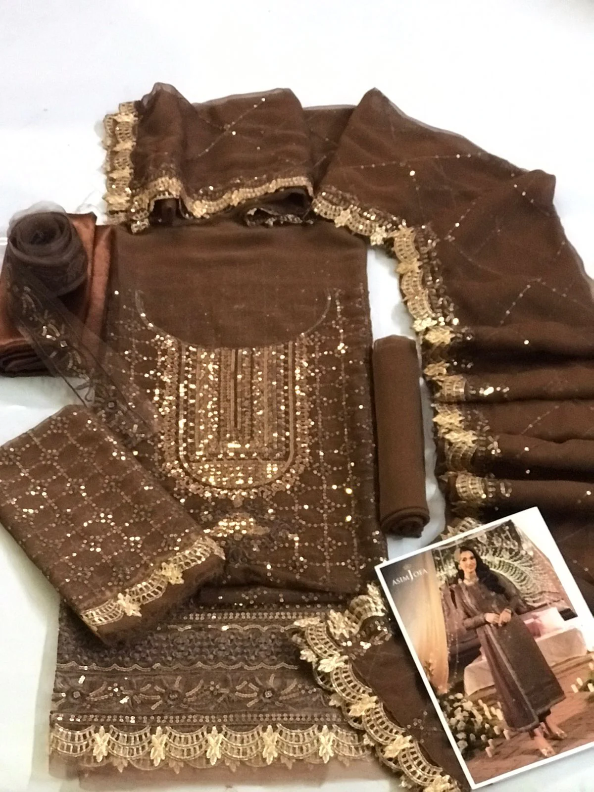 Asim Jofa Chiffon Suit