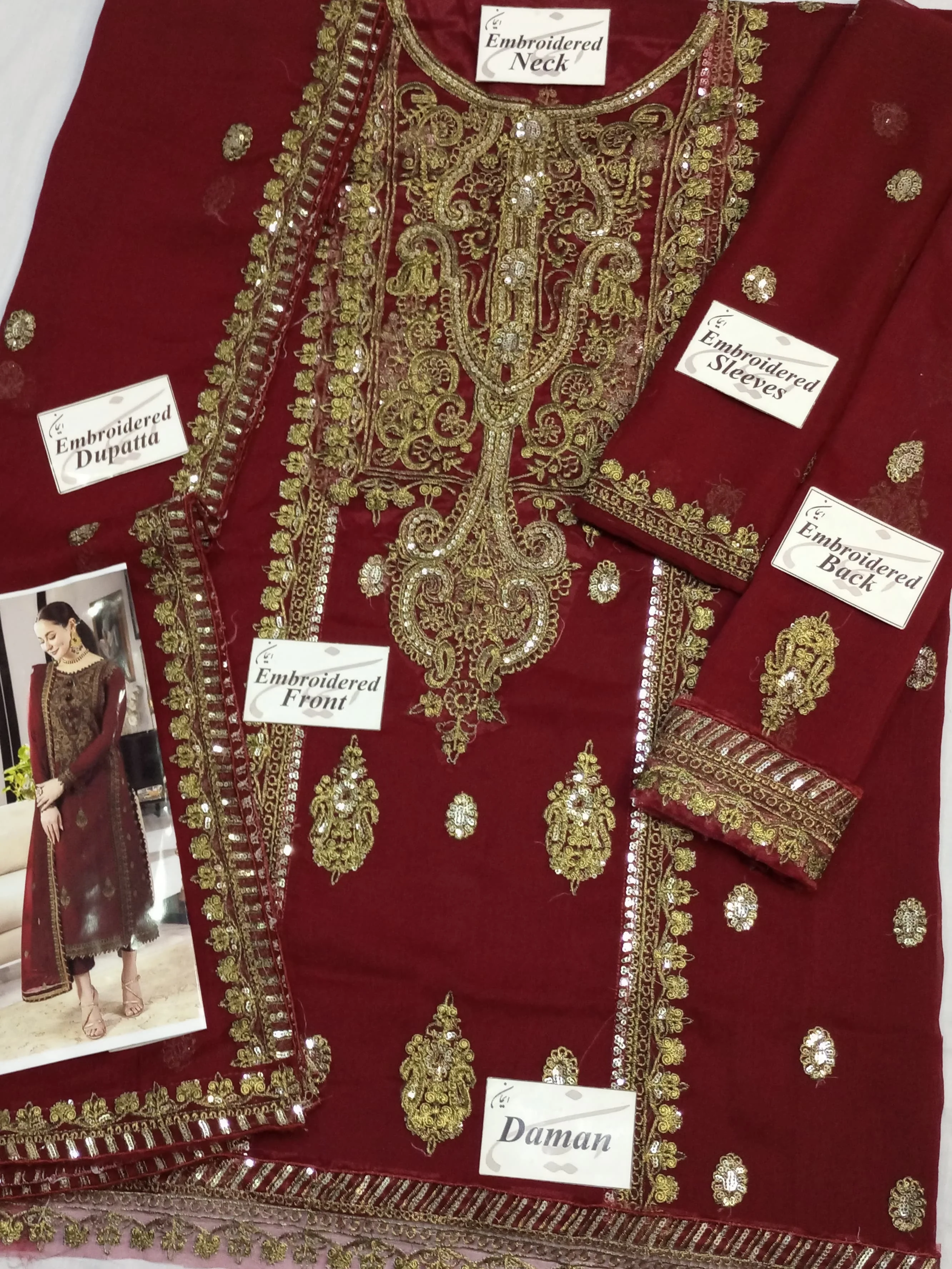 Asim Jofa Chiffon Suit