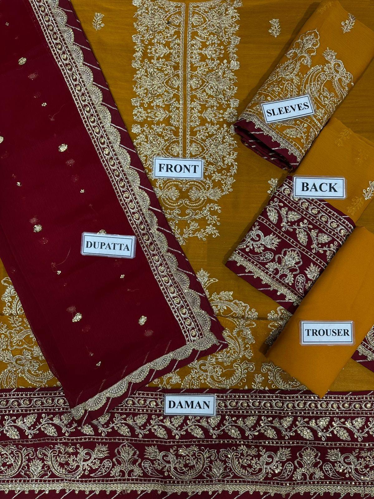 Asim Jofa Chiffon Suit