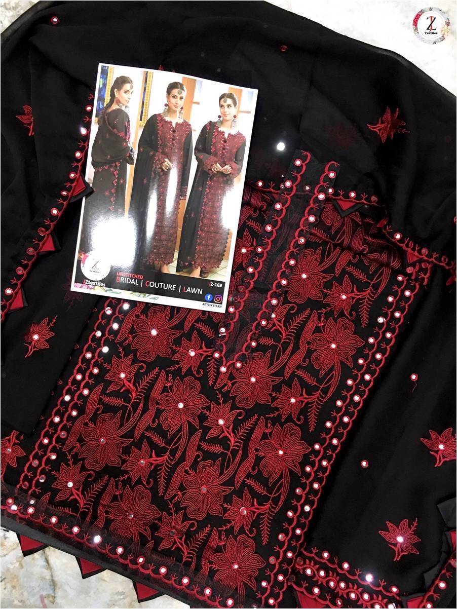 Asim Jofa Chiffon Suit