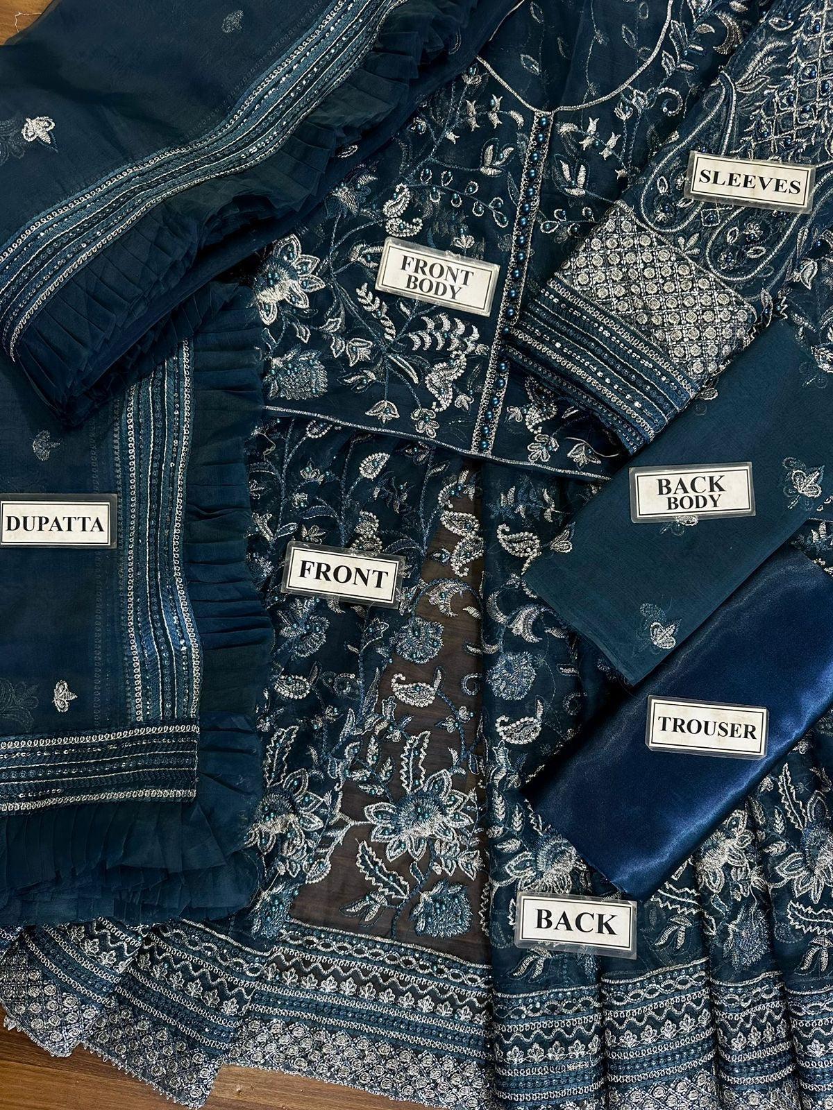 Afrozeh Organza Frock