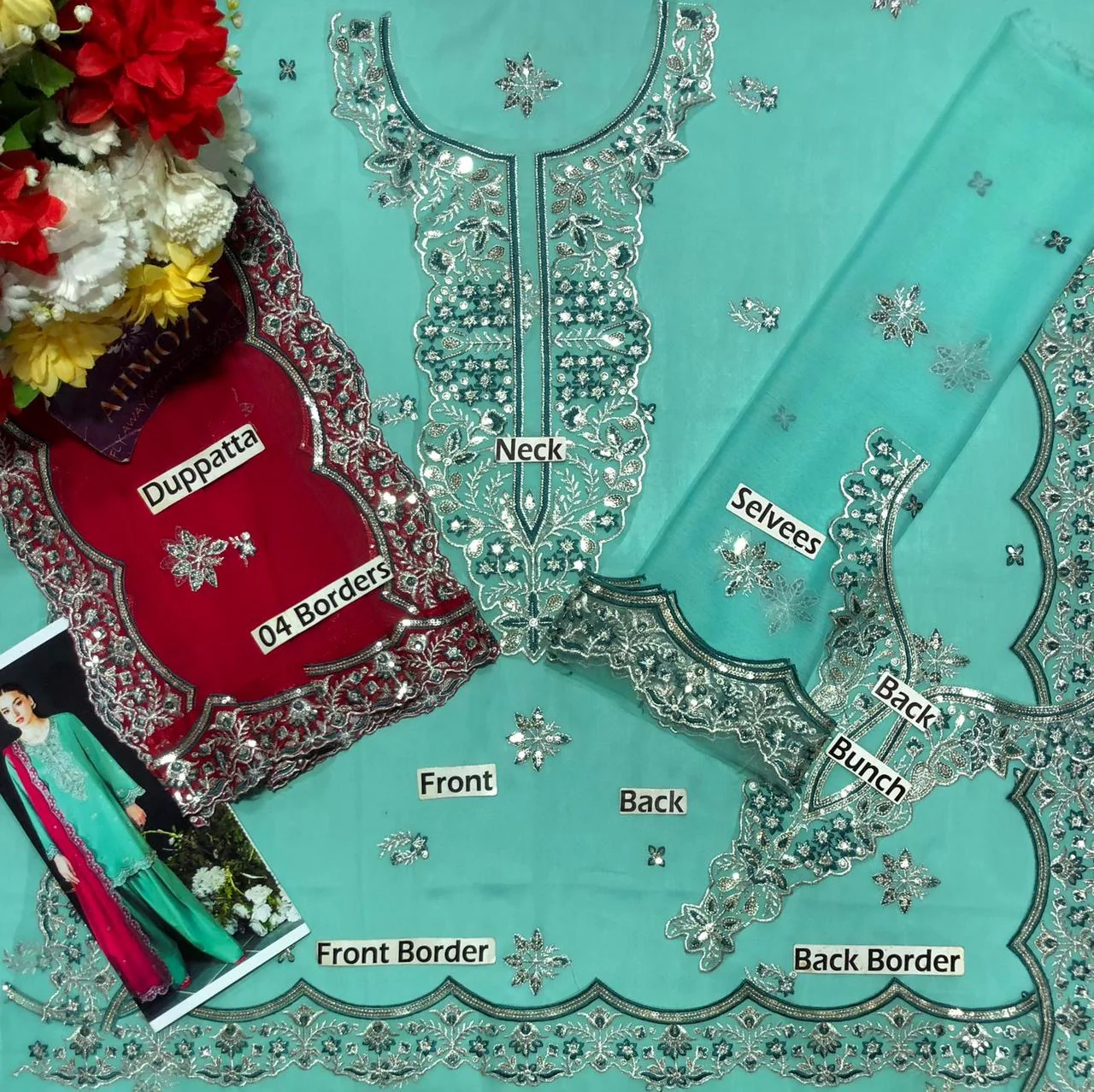 Asim Jofa Chiffon Suit