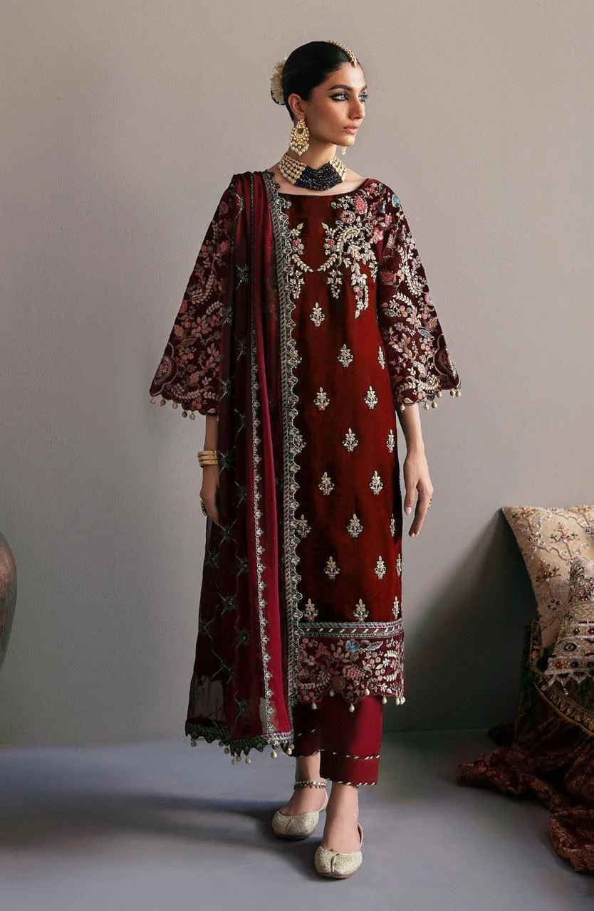 Emaan Adeel Velvet Suit
