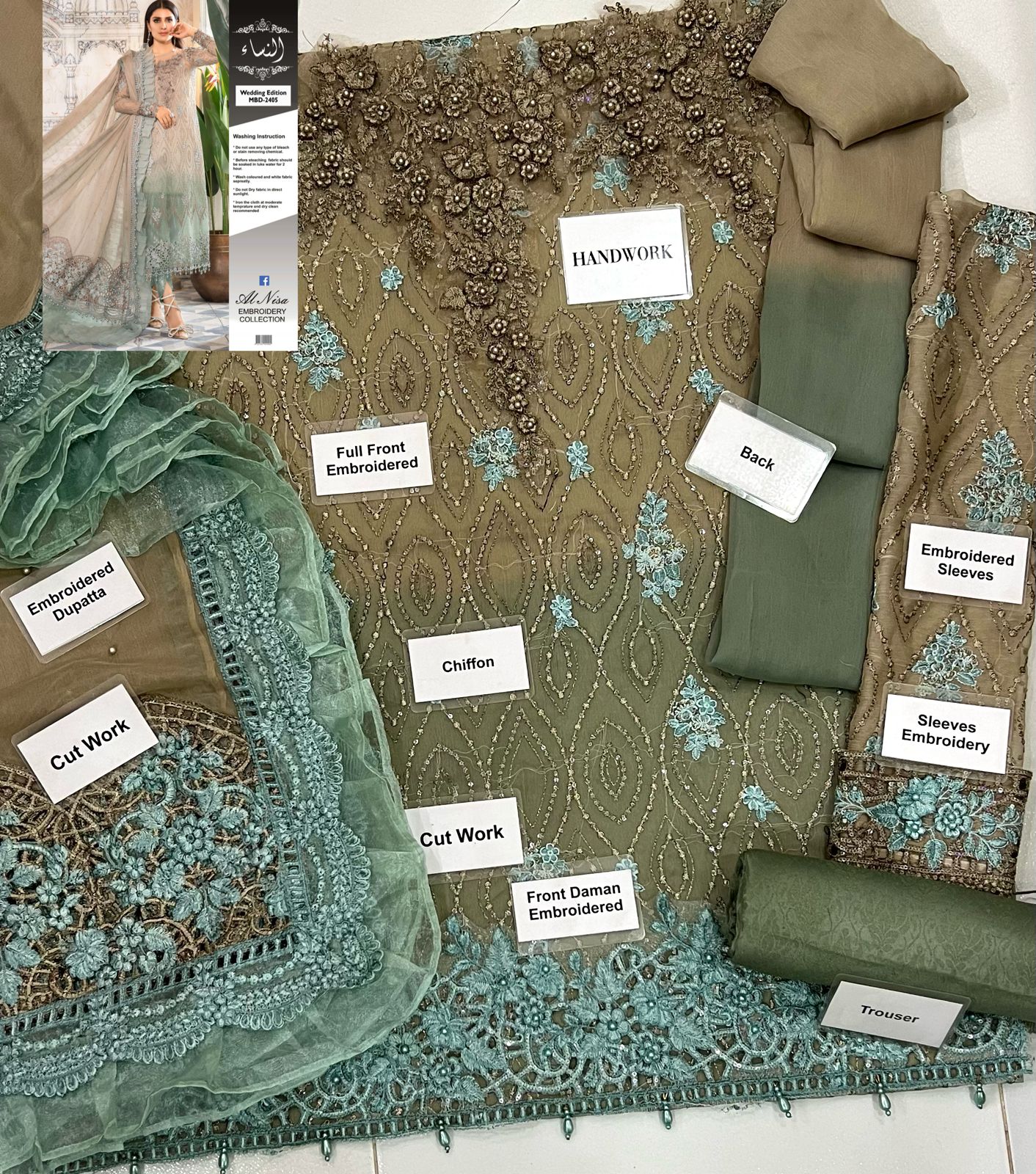 Maria B Chiffon Suit