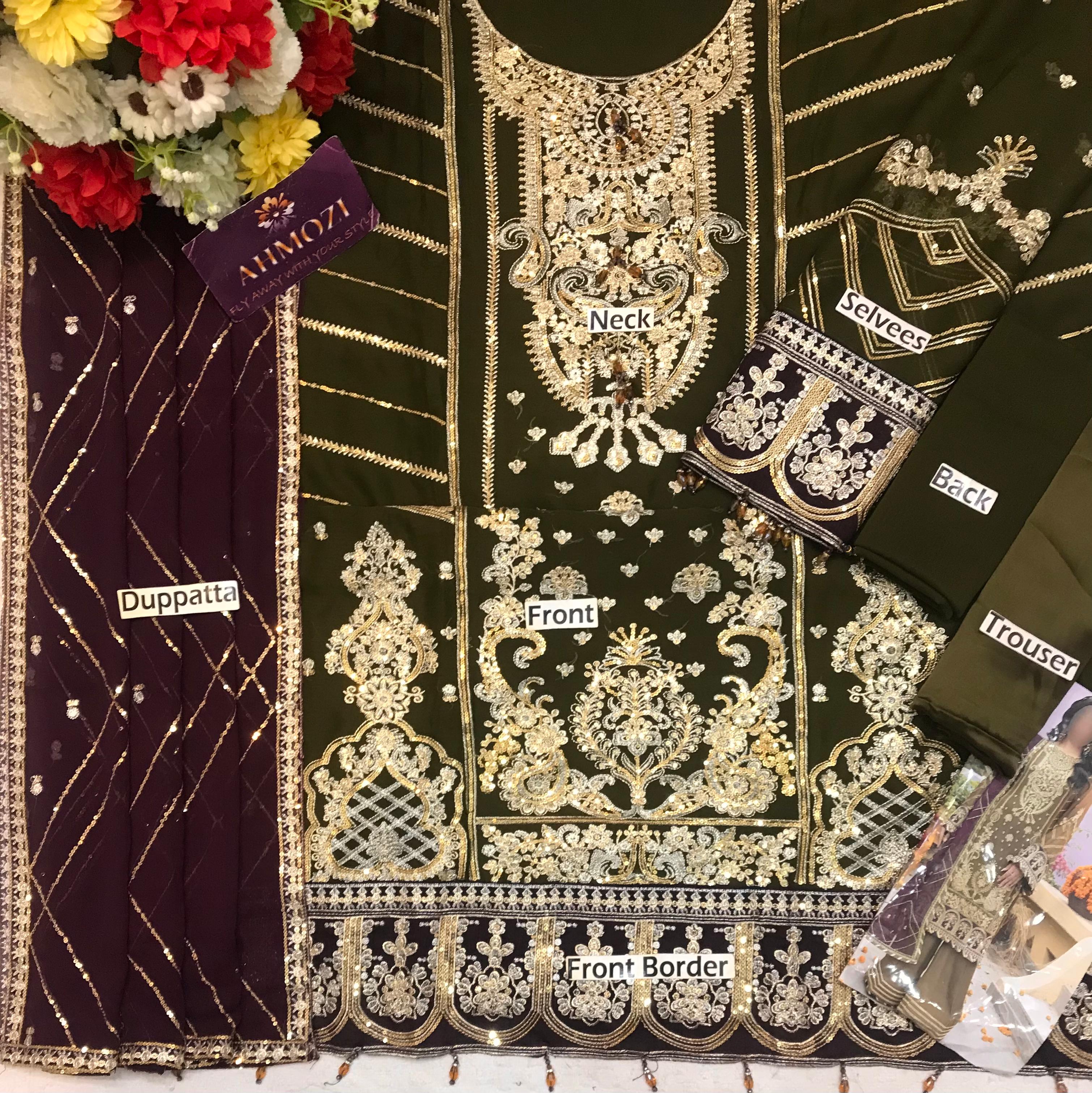 Adan Libas Chiffon Suit