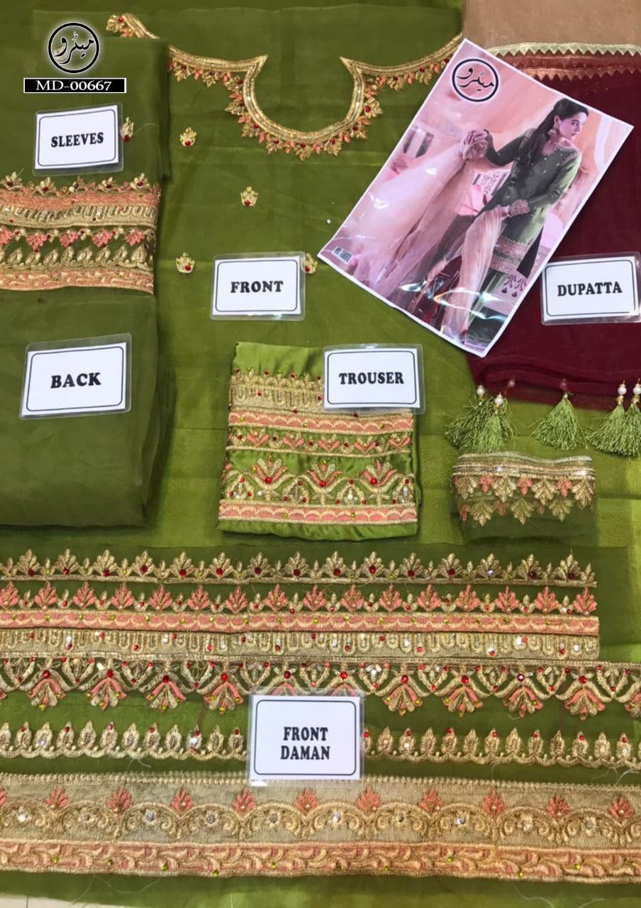 Erum Khan Organza Suit