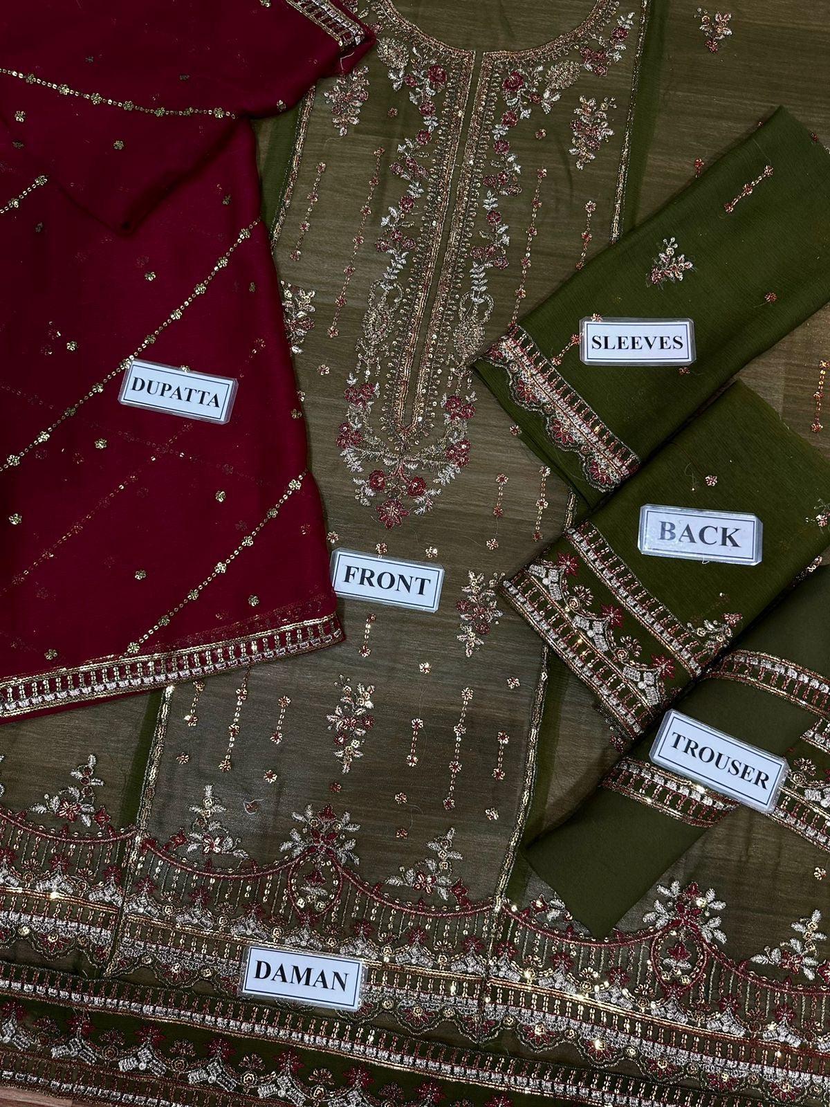 Asim Jofa Chiffon Suit