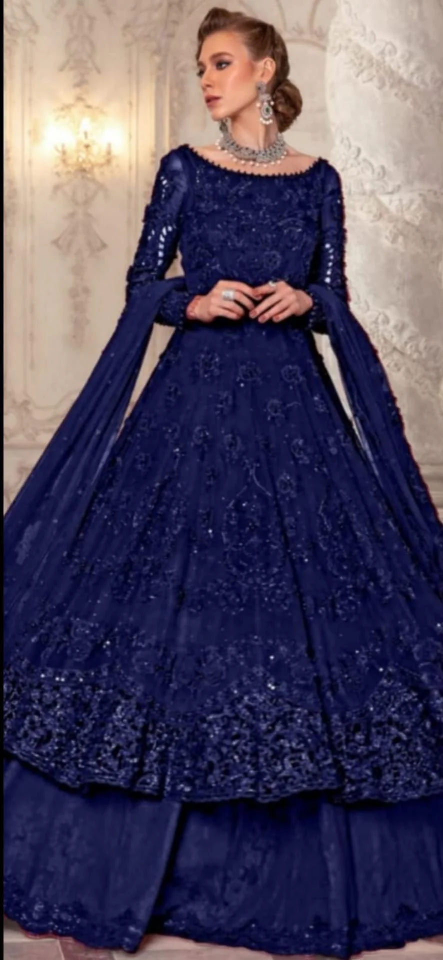 Maria B Chiffon Maxi