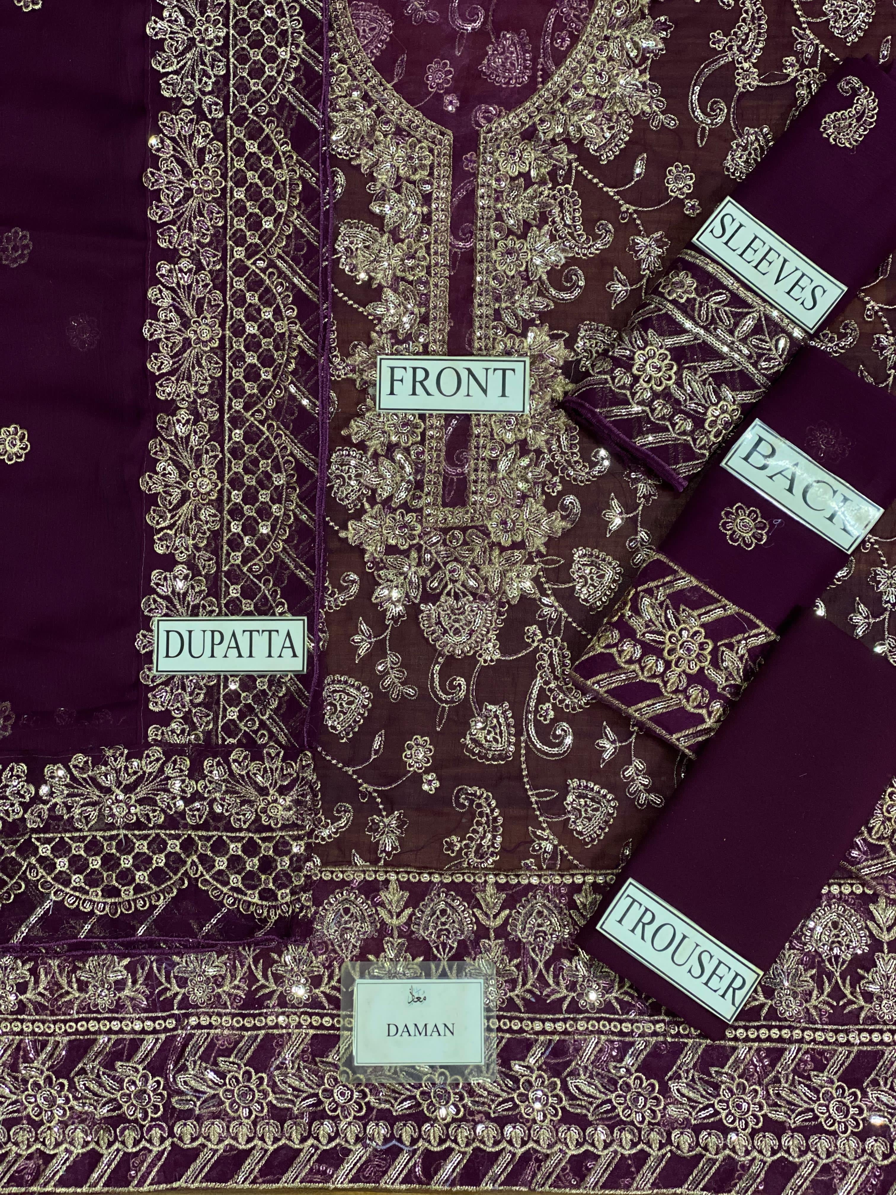 Asim Jofa Chiffon Suit