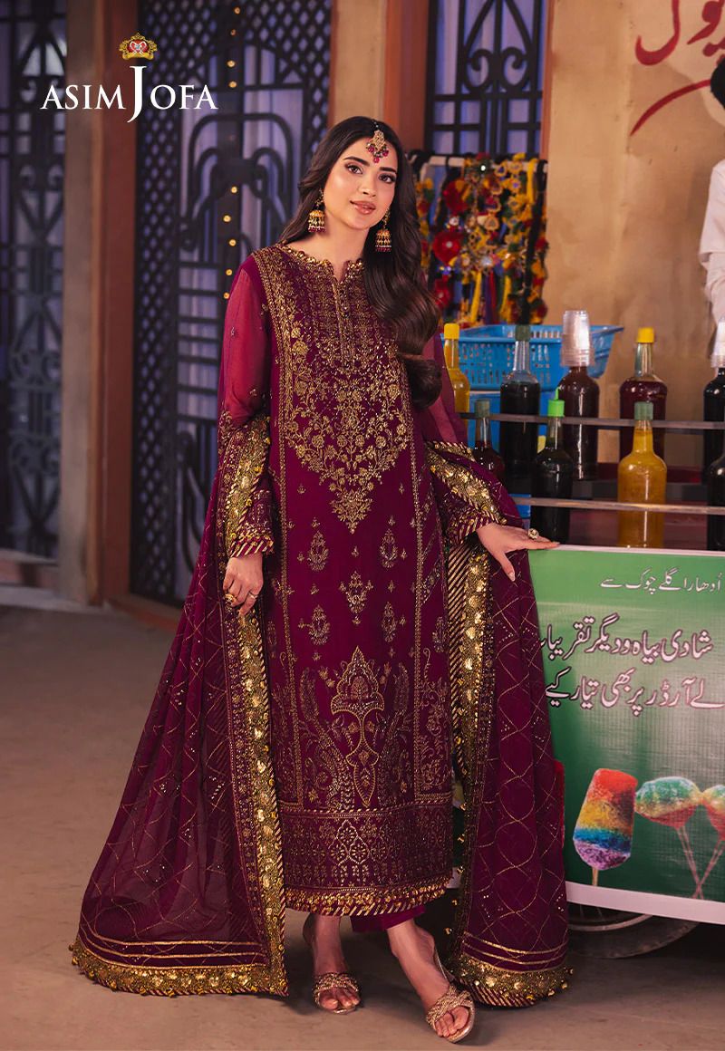 Asim Jofa Chiffon Suit