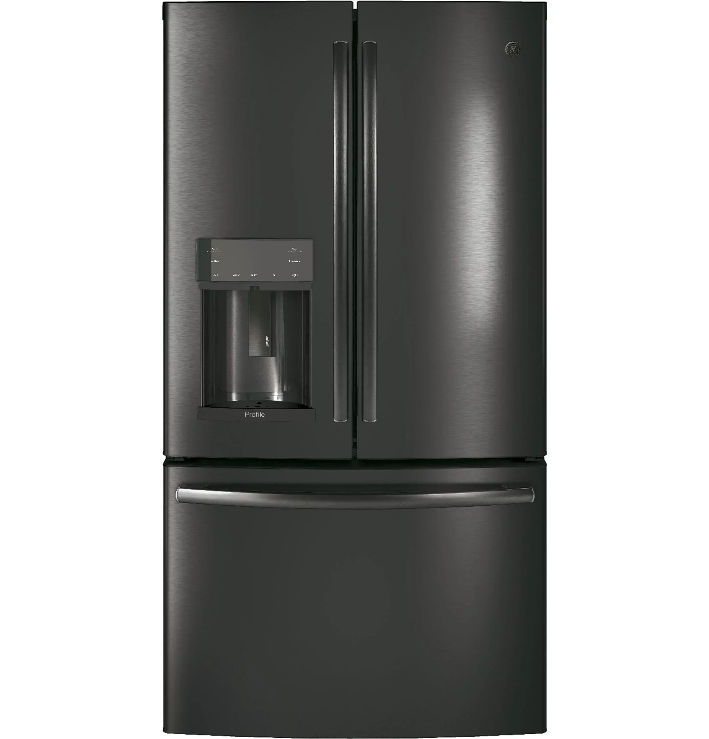 Appliances PFE28KBLTS 36 Inch French Door Refrigerator Black Stainless Steel