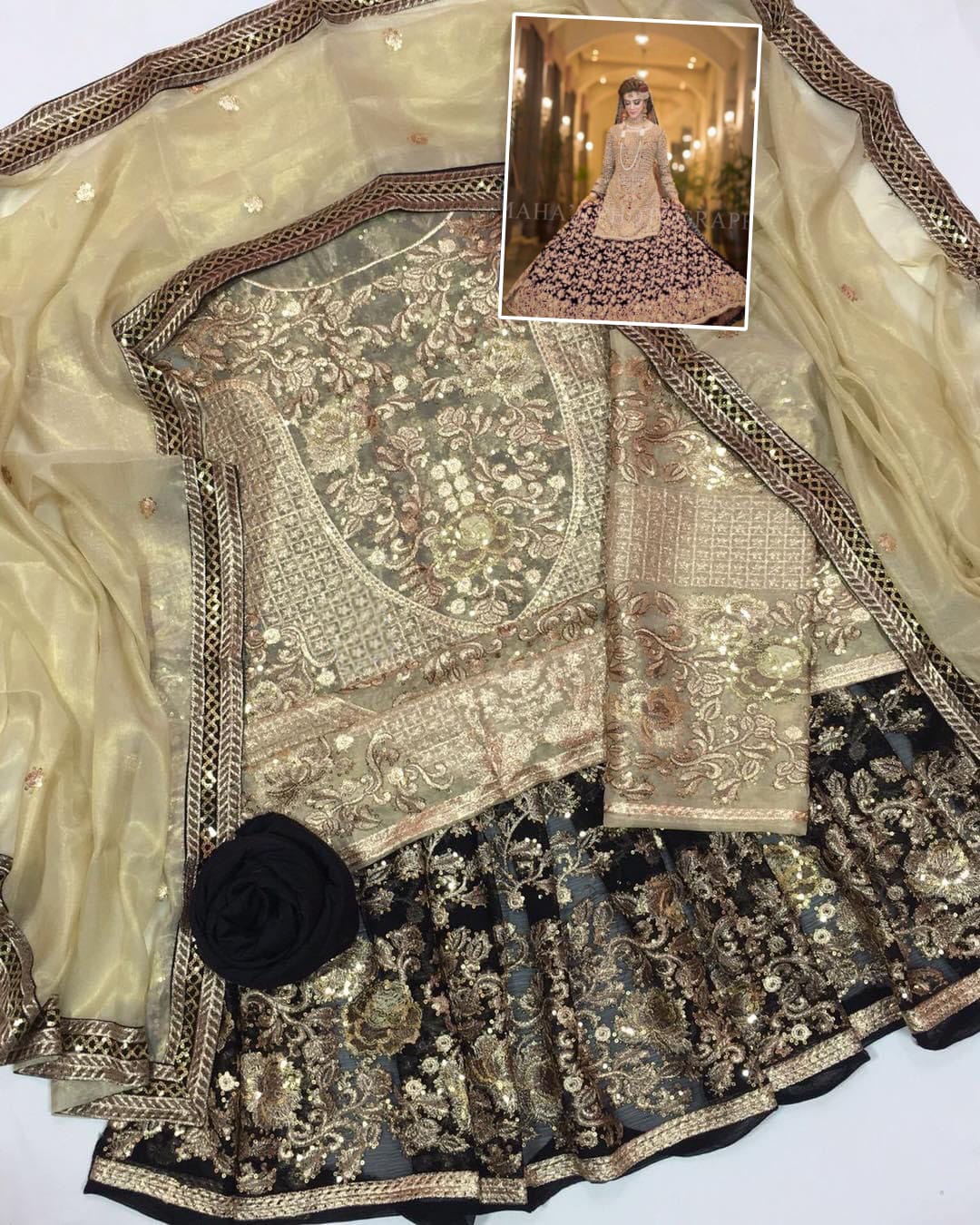 Maha Bridal Chiffon Suit