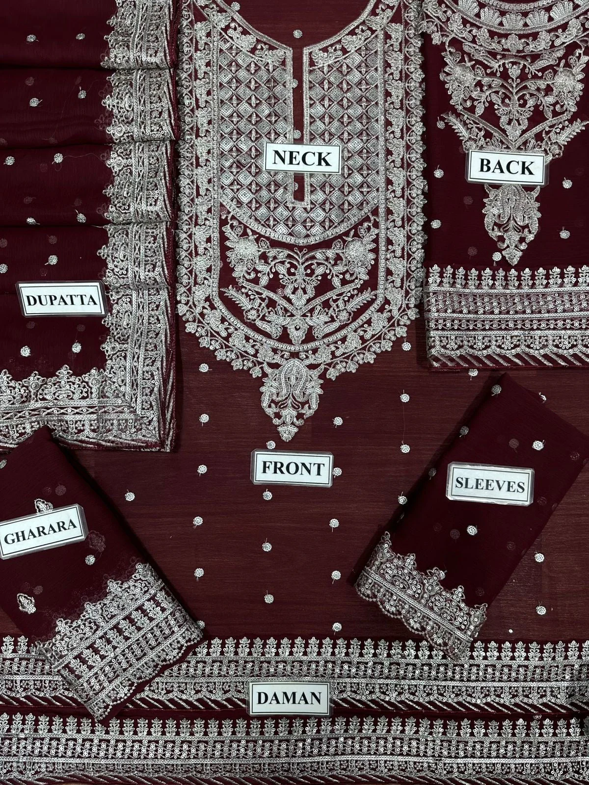 Asim Jofa Chiffon Bridal Suit