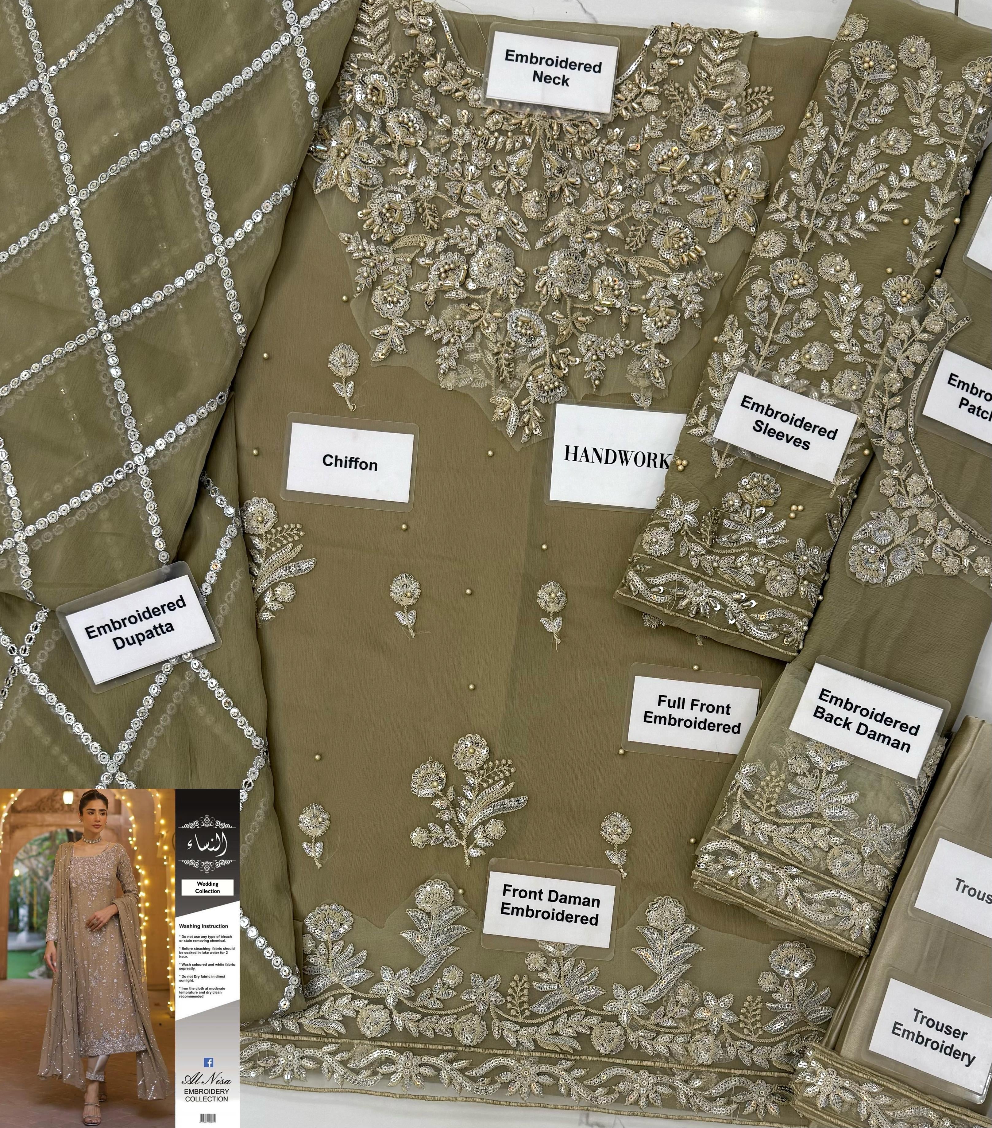 Nimra Khokhar Chiffon Suit