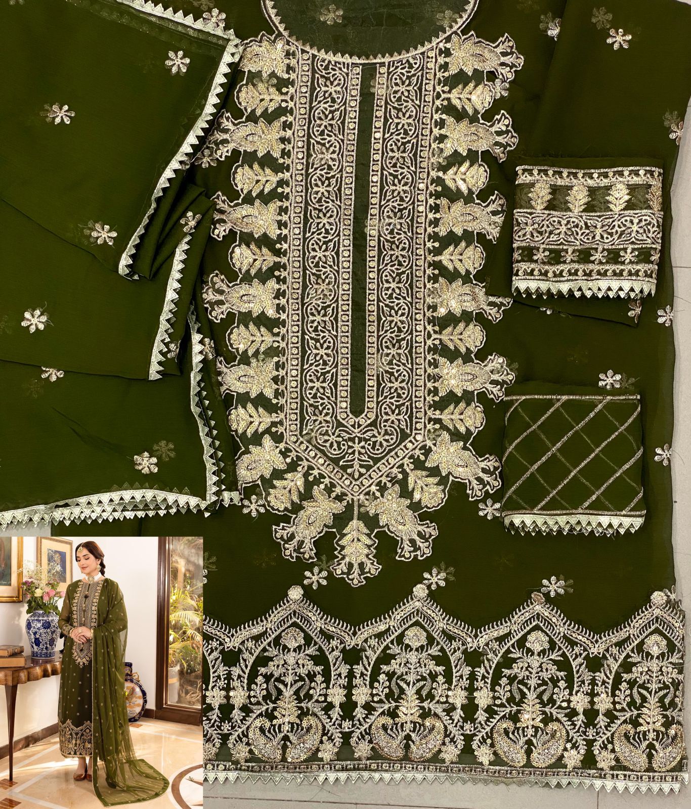 Asim Jofa Chiffon Suit