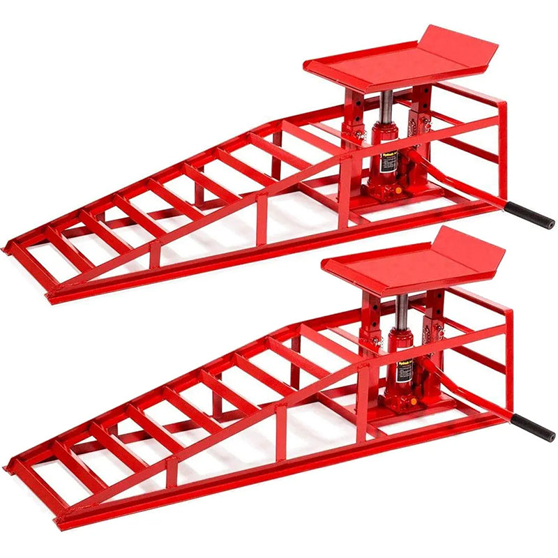 2-Pieces Auto Car truck Service Ramp Lift Heavy Duty Hydraulic Lift