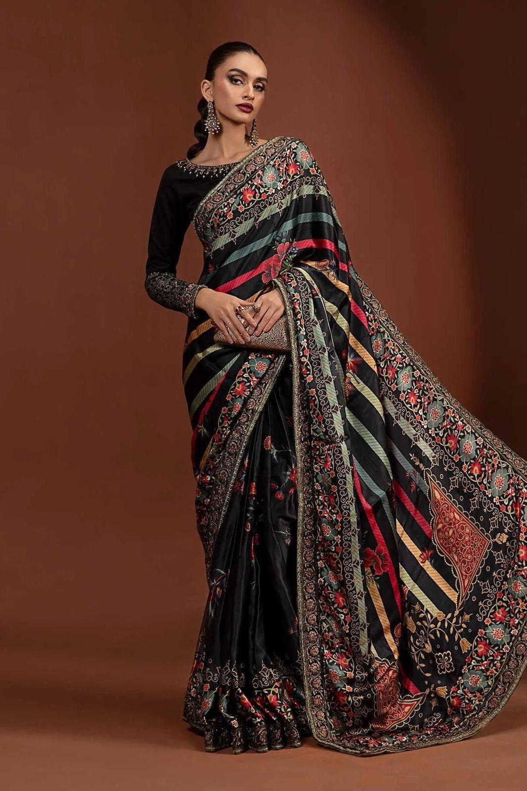 Maria B Silk Saree