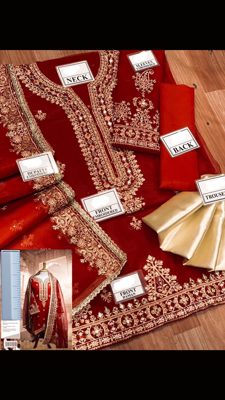 Sada Bahar Organza Suit