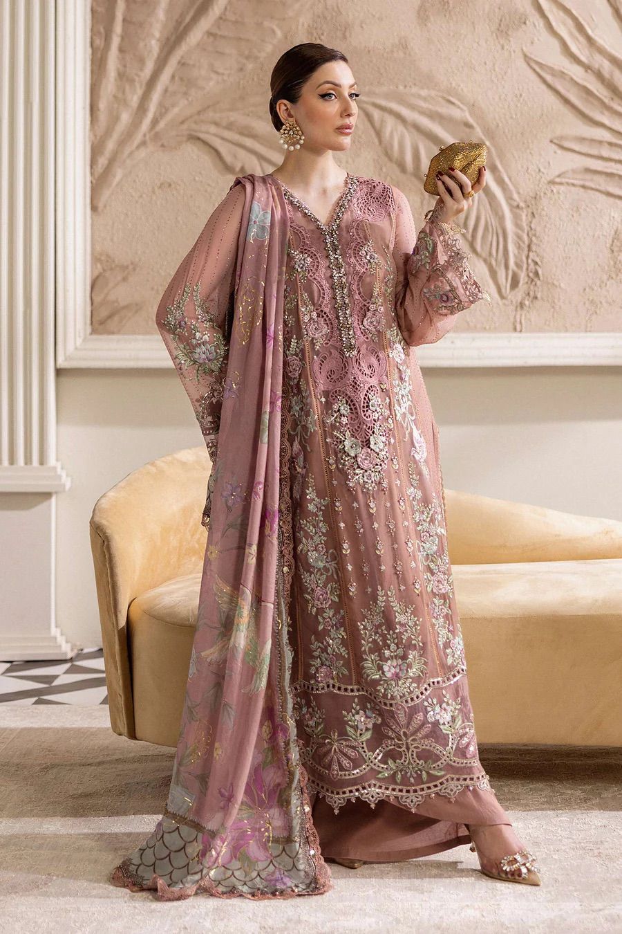 Maria B Chiffon Suit