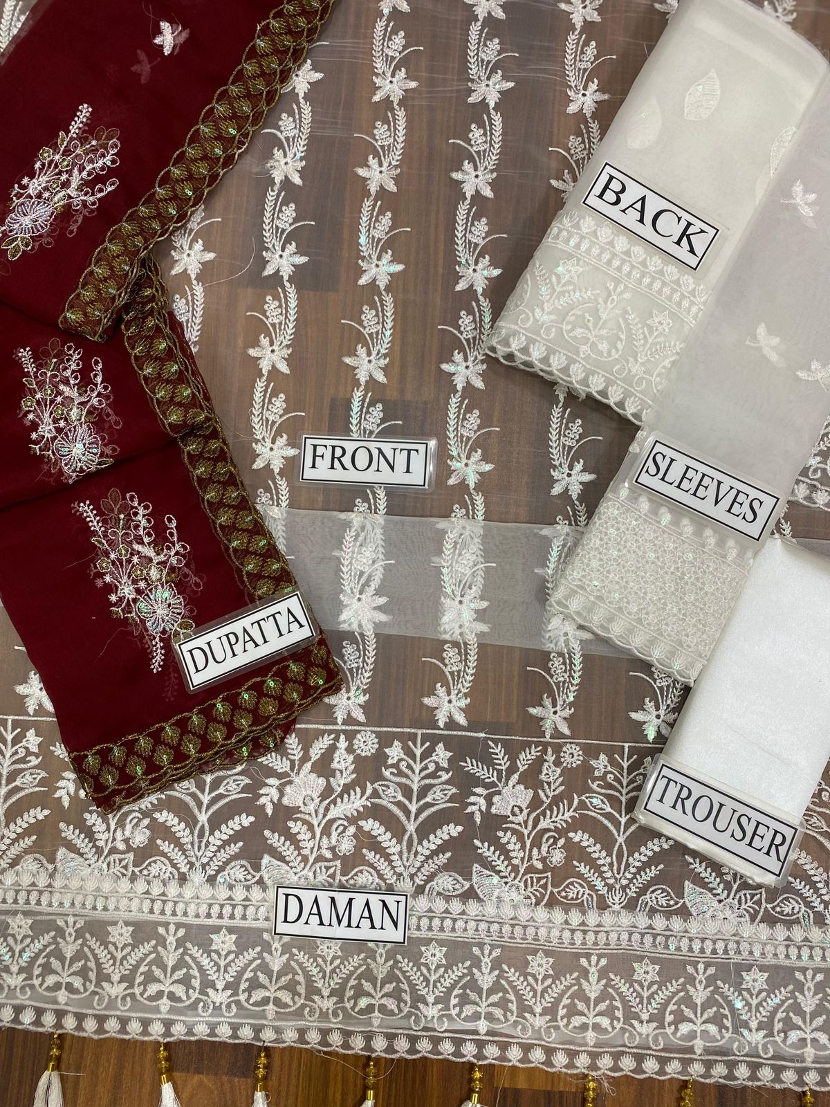 Maria B Organza Suit