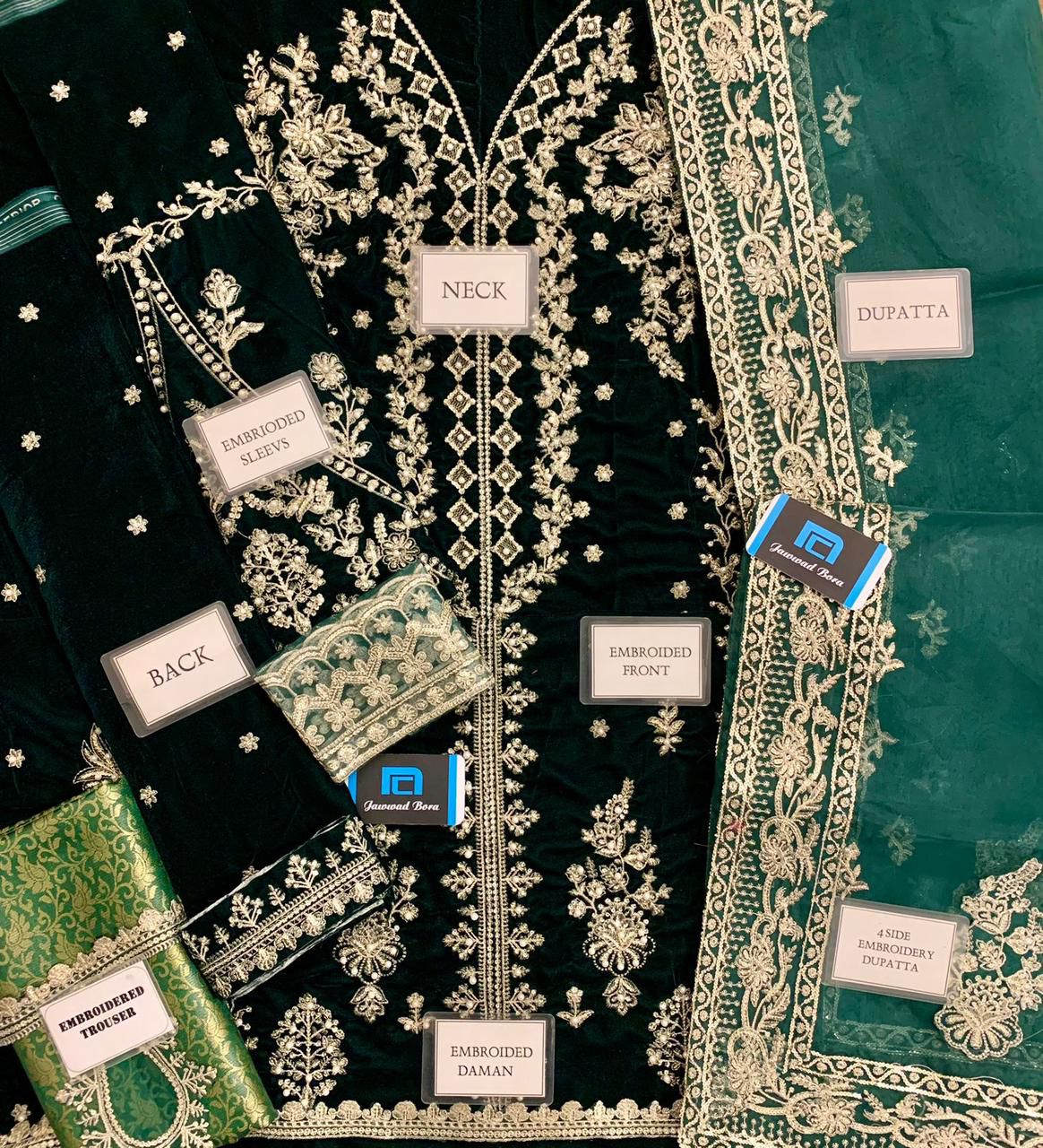 Qalamkar Velvet Suit