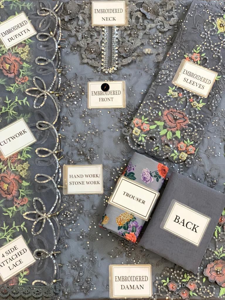 Maria B Organza Suit