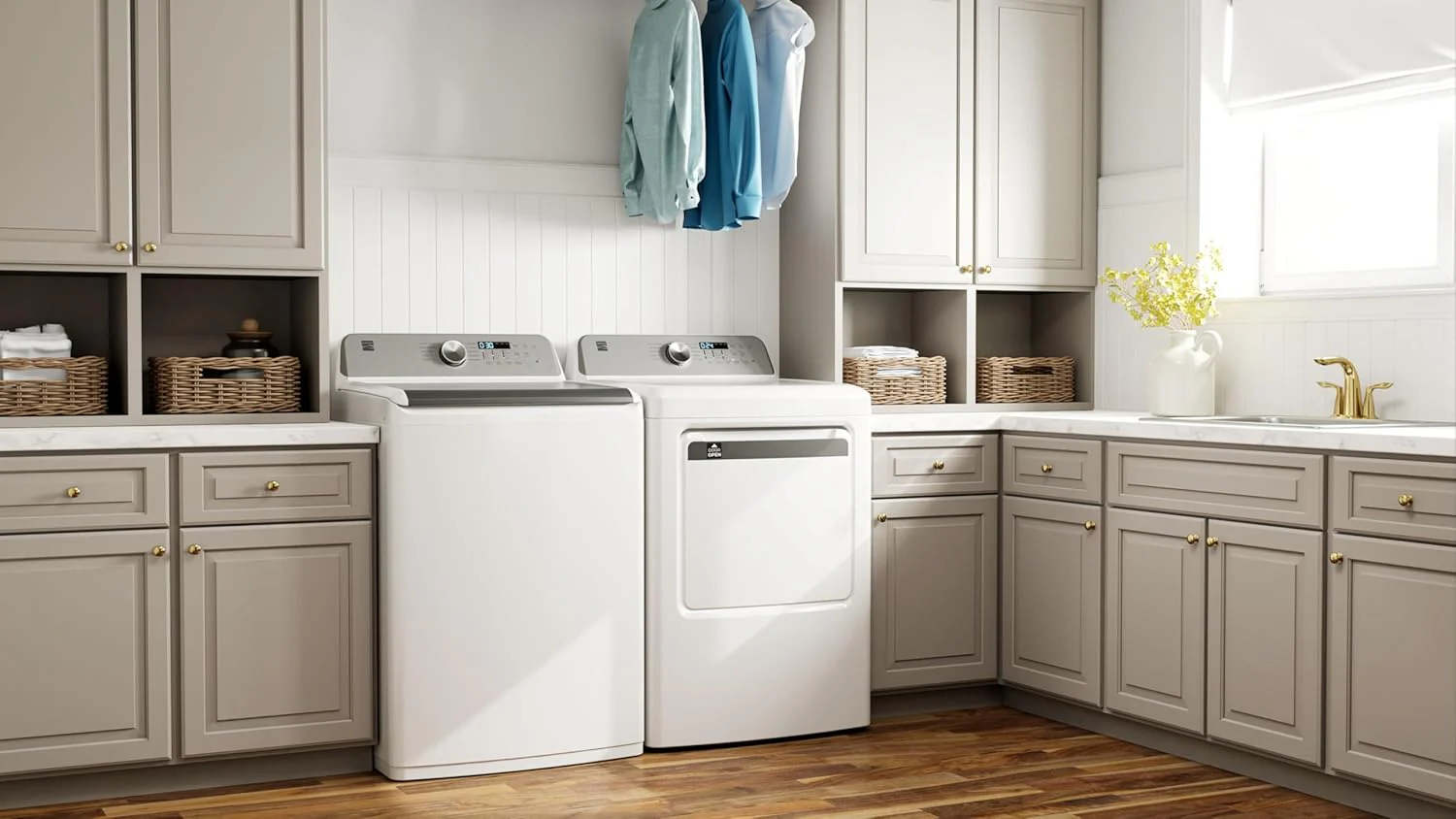 4.5 cu. ft. Top Load Washer with Triple Action Impeller for Tough Dirt & Stains-Reduce Laundry Time with Accela and Express Wash-LED, White