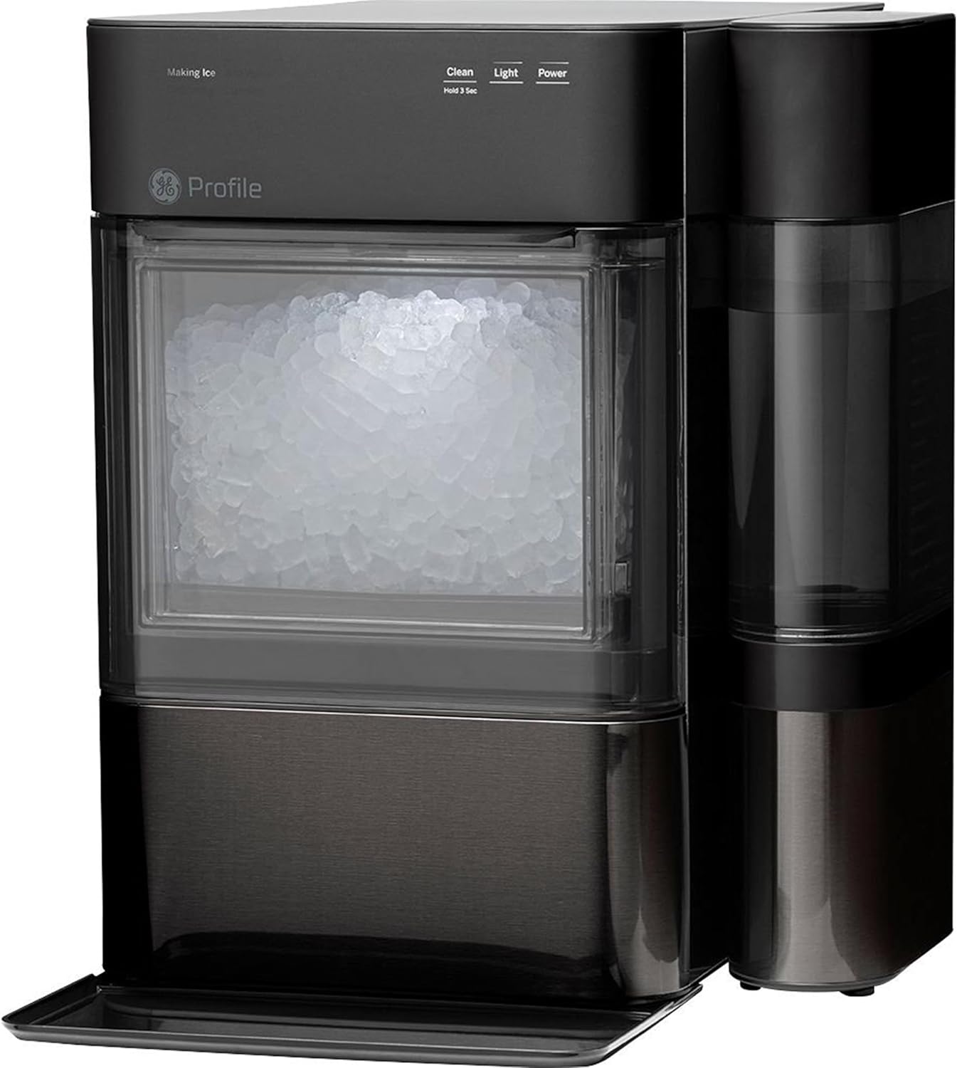 0.75 Gallon Tank, Chewable Crunchable Countertop Nugget Ice Maker, Scoop included, 38 lbs in 24 hours, Pellet Ice Machine with WiFi & Smart Connected, Stainless Steel