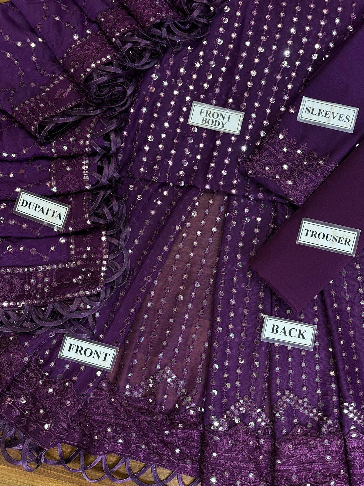 Asim Jofa Chiffon Suit