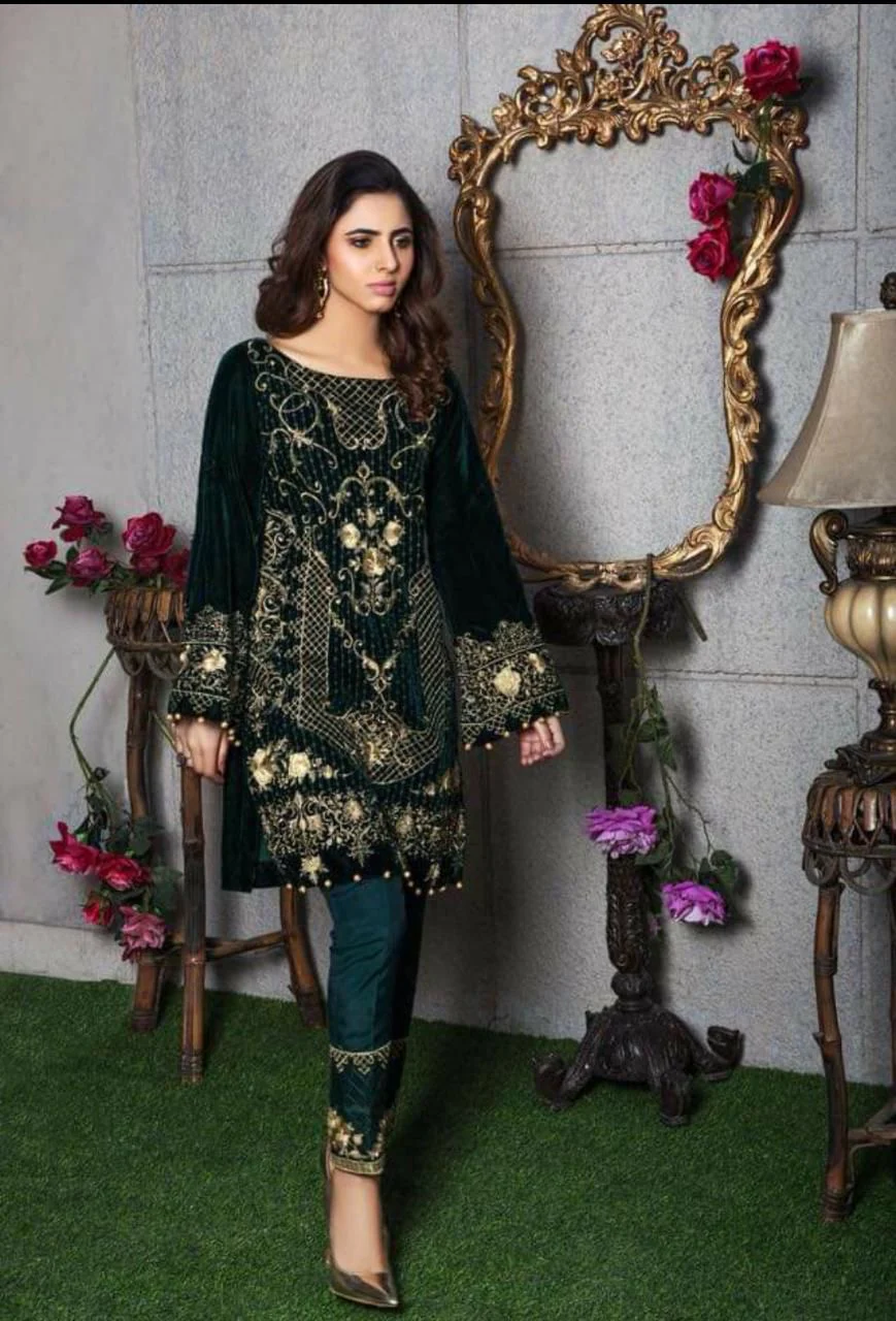 Gulaal Velvet Suit