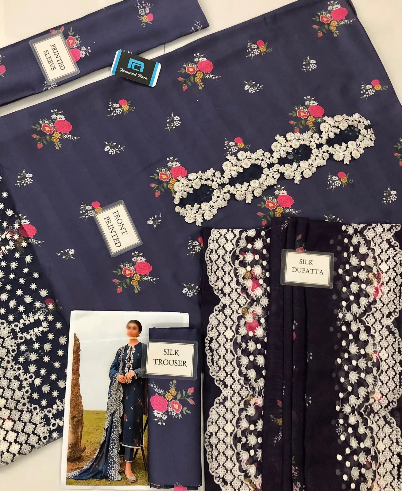 Cross Stitch Silk Suit