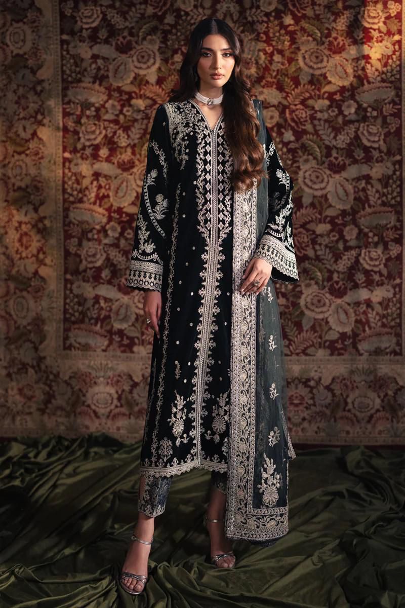 Qalamkar Velvet Suit